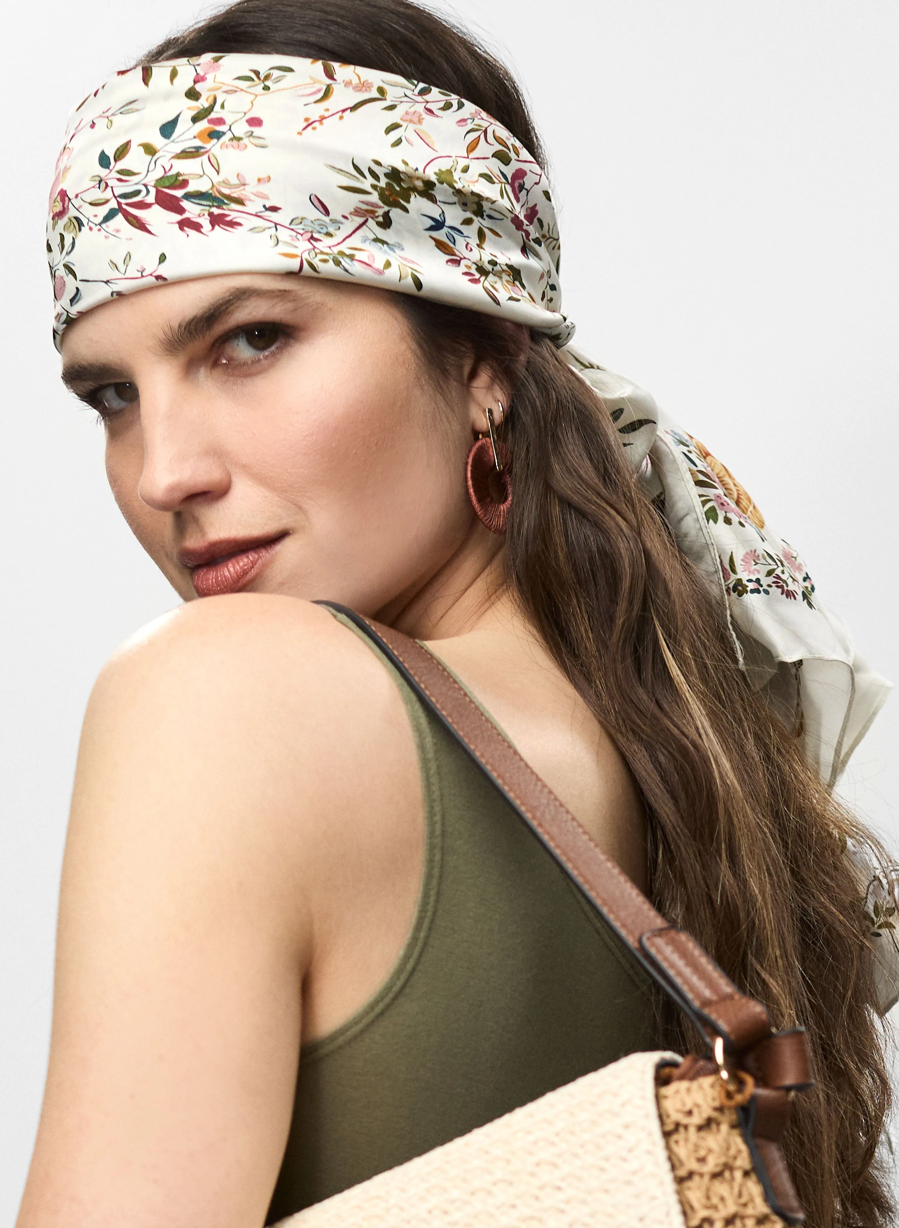 Floral & Bird Print Scarf sold by Melanie Lyne product image thumbnail 2