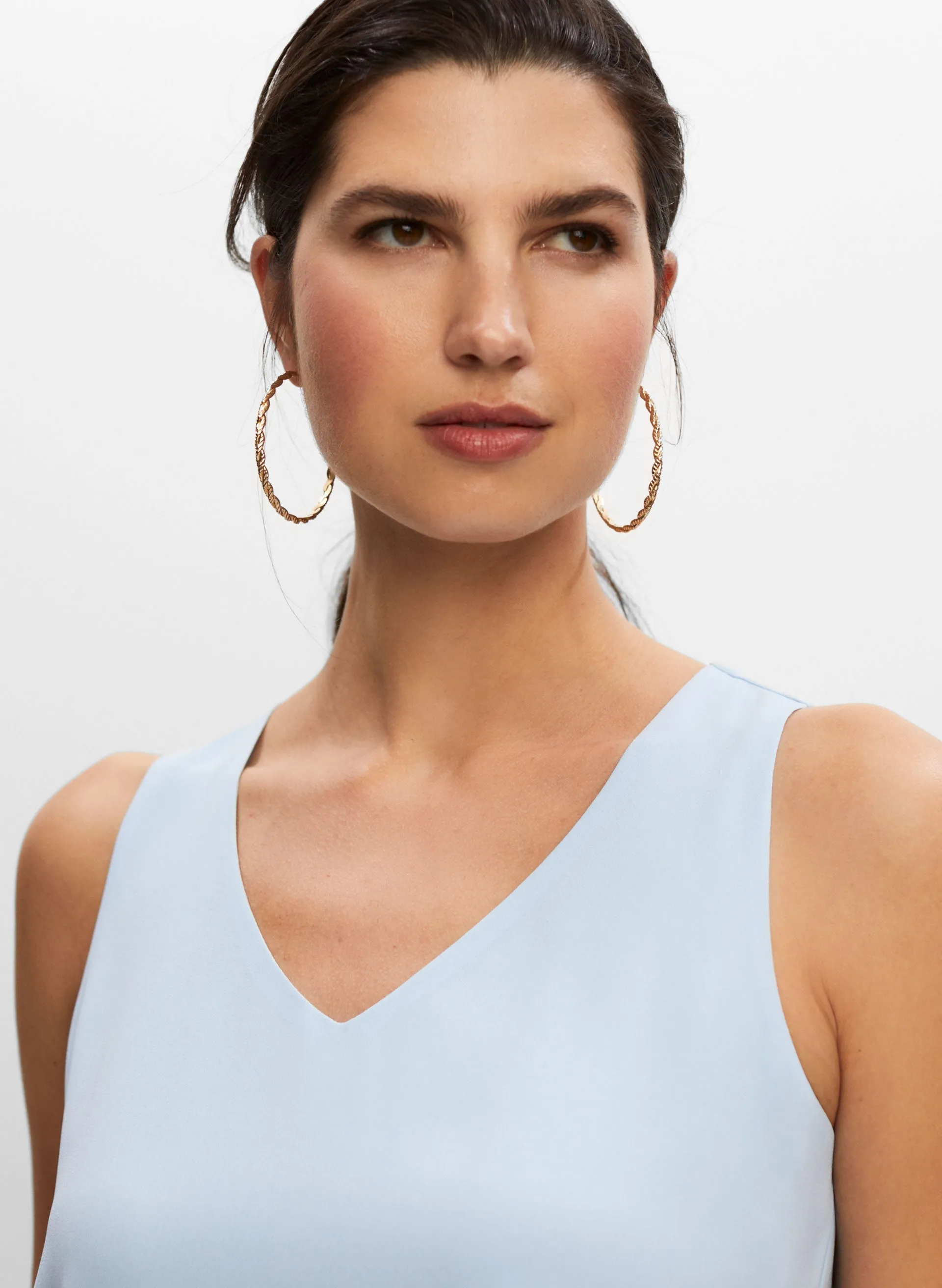 Sleeveless V-Neck Blouse sold by Melanie Lyne product image thumbnail 2