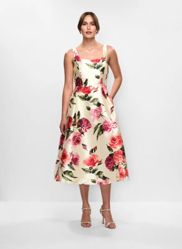 Square Neck Floral Dress sold by Melanie Lyne