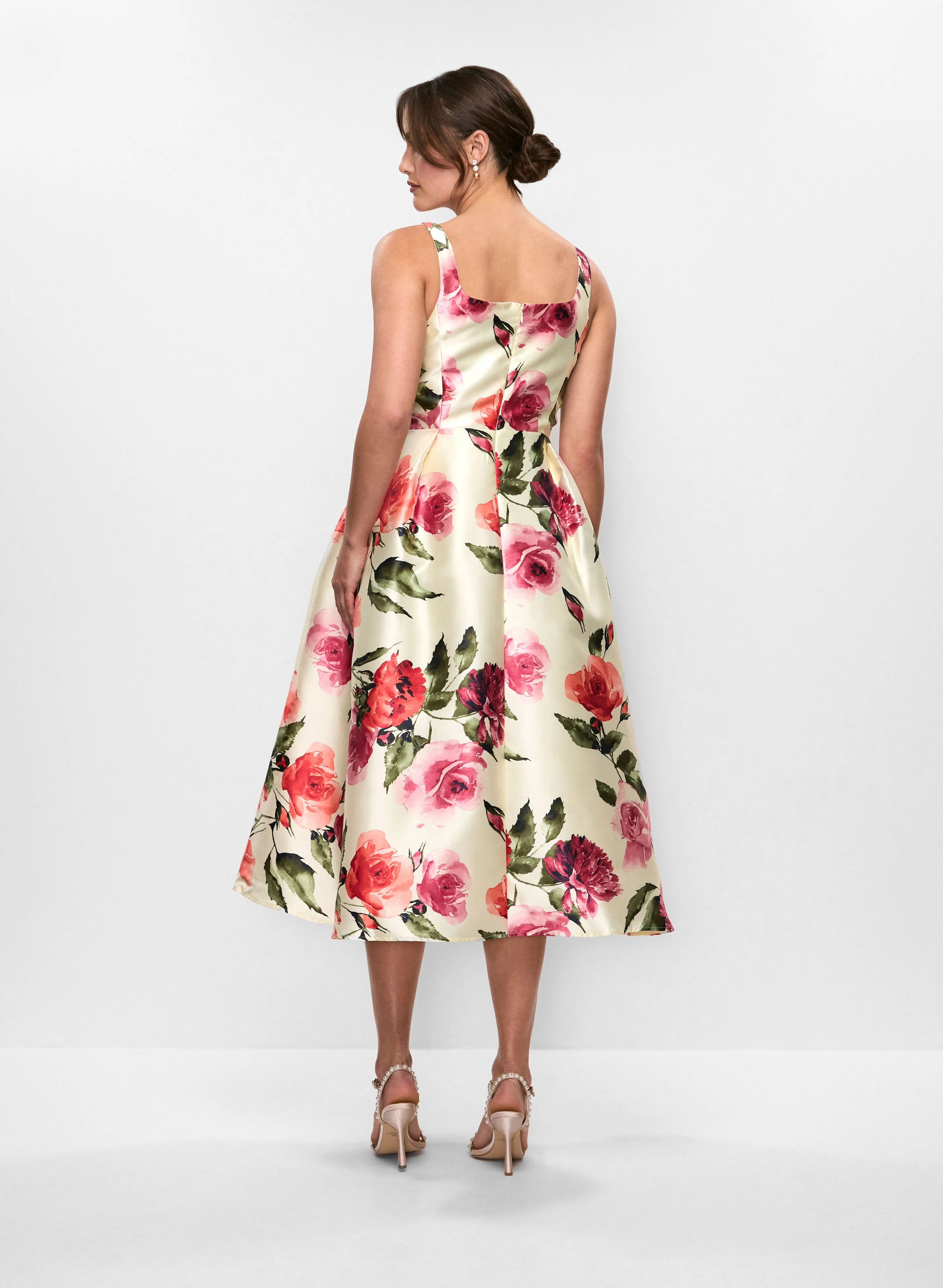 Square Neck Floral Dress sold by Melanie Lyne product image thumbnail 4