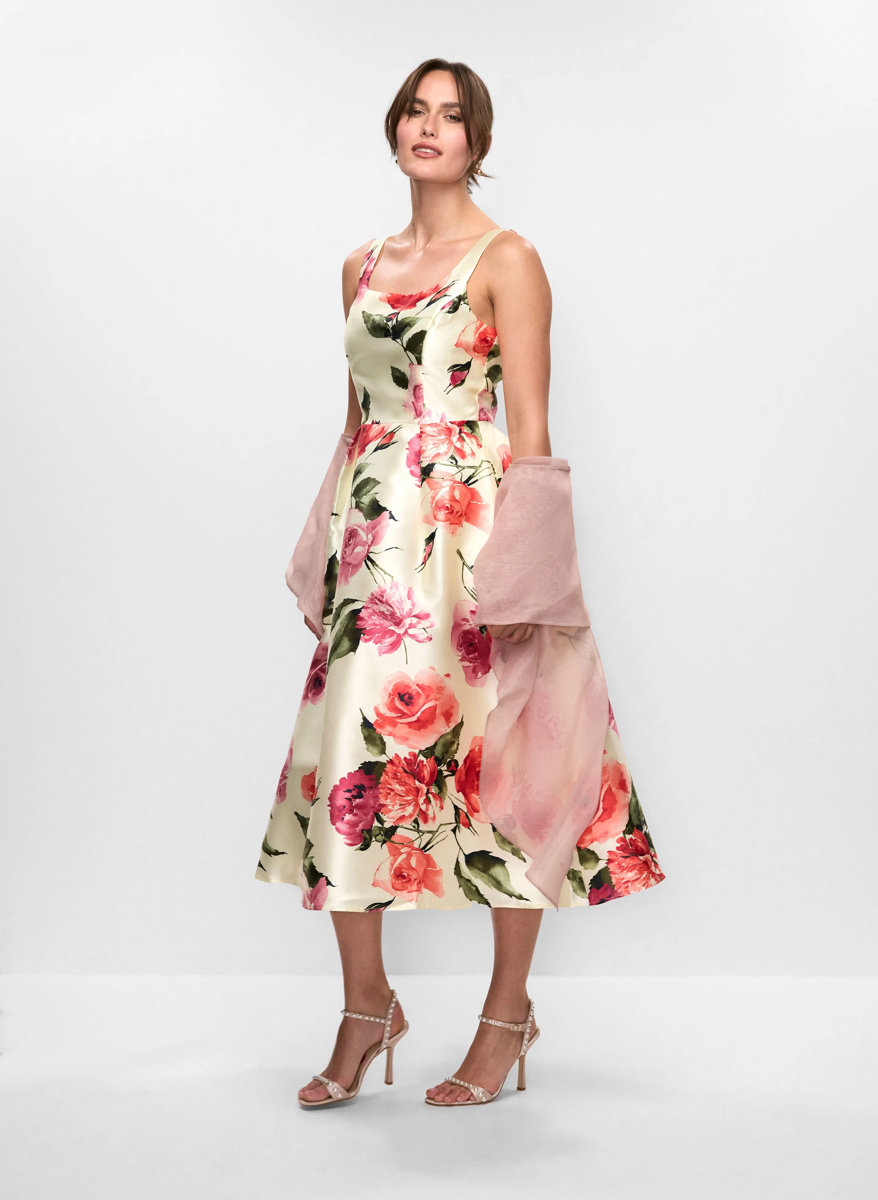 Square Neck Floral Dress sold by Melanie Lyne product image thumbnail 3