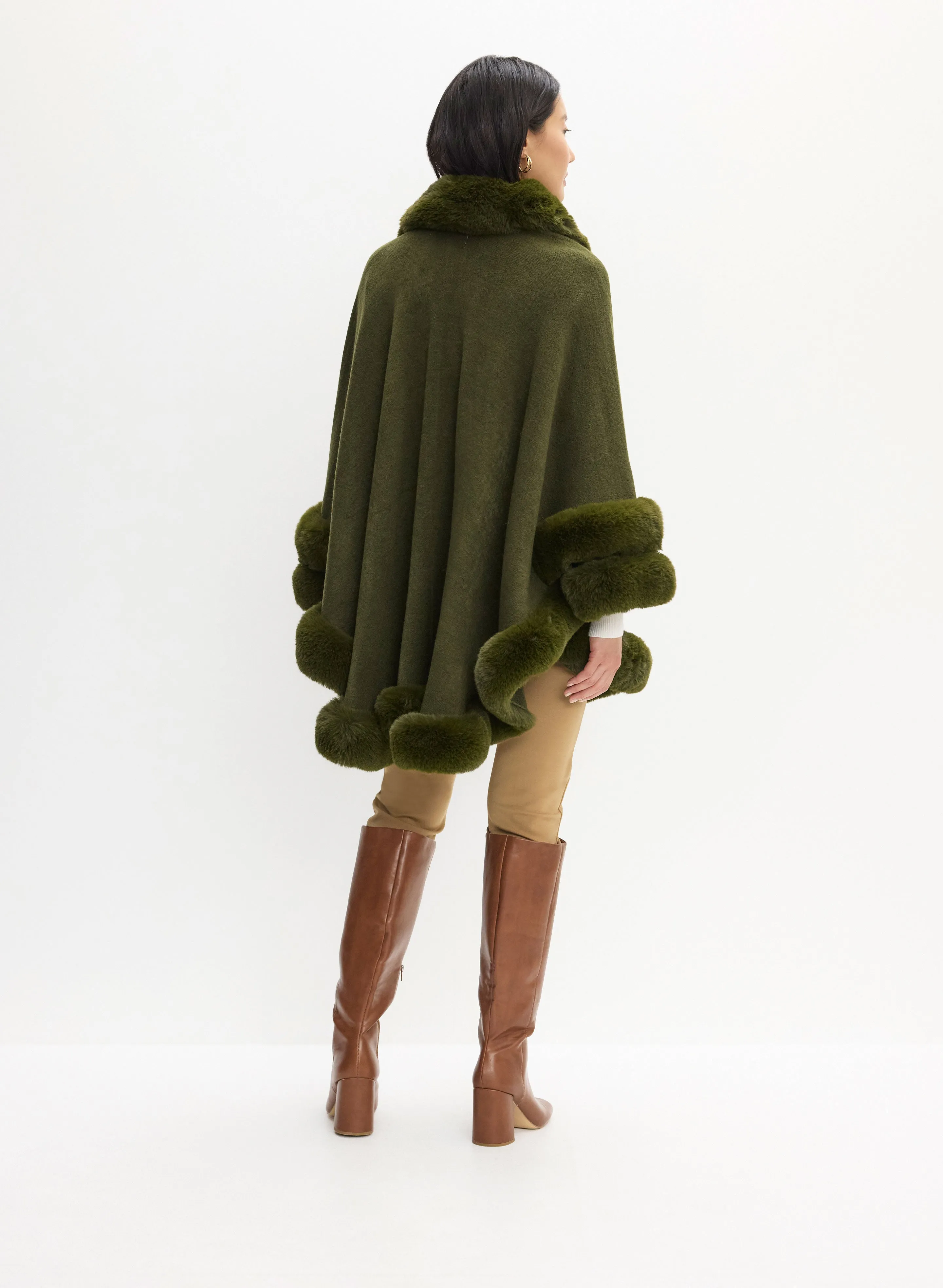 Faux Fur Poncho sold by Melanie Lyne product image thumbnail 5
