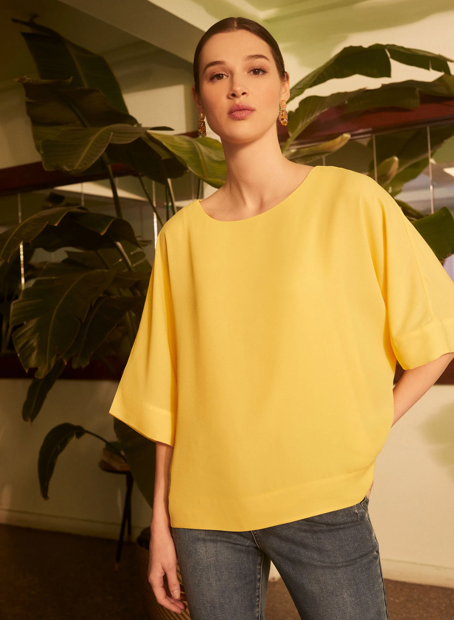 Essential Kimono Sleeve Chiffon Blouse sold by Melanie Lyne product image thumbnail 4