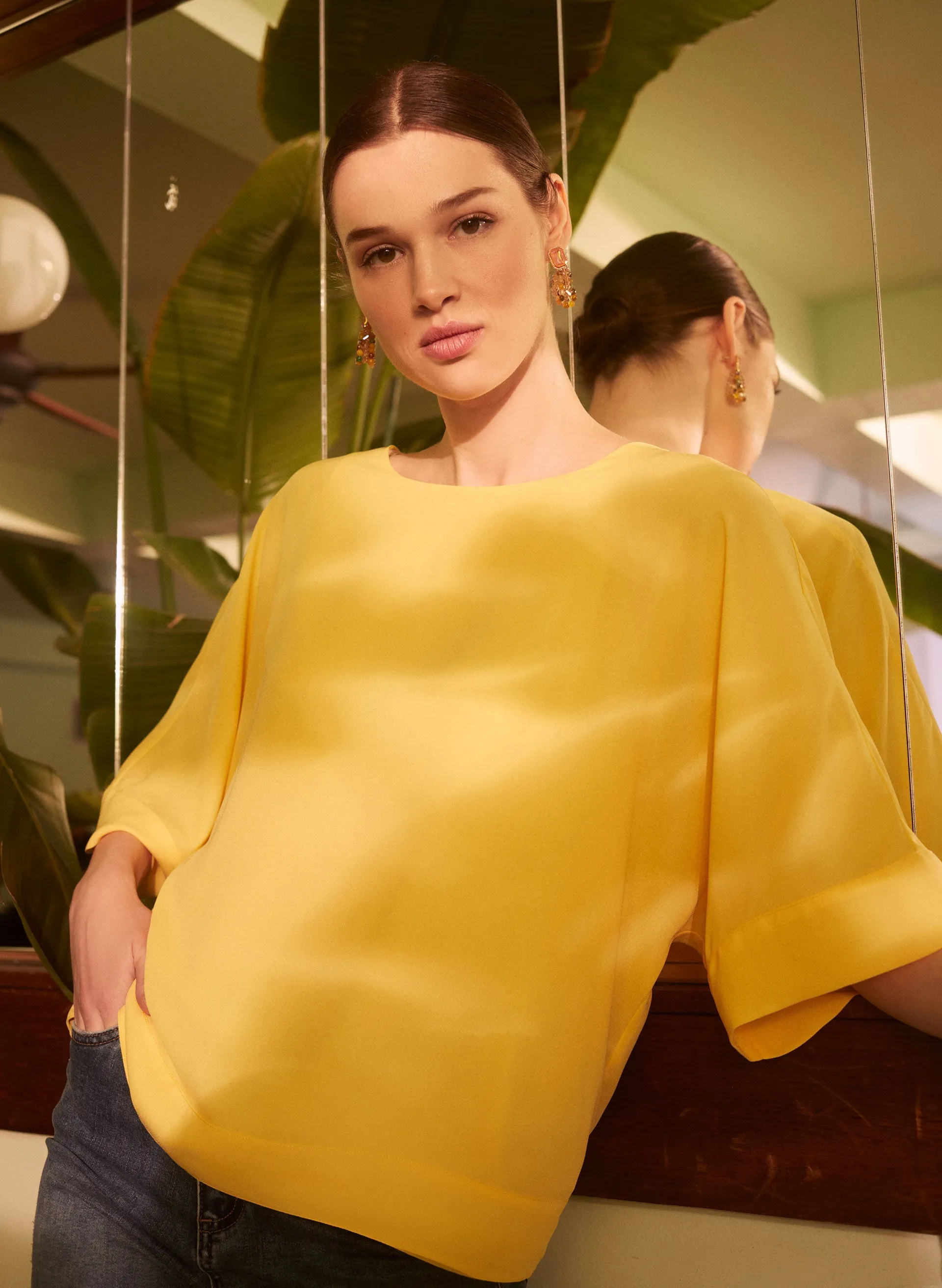 Essential Kimono Sleeve Chiffon Blouse sold by Melanie Lyne