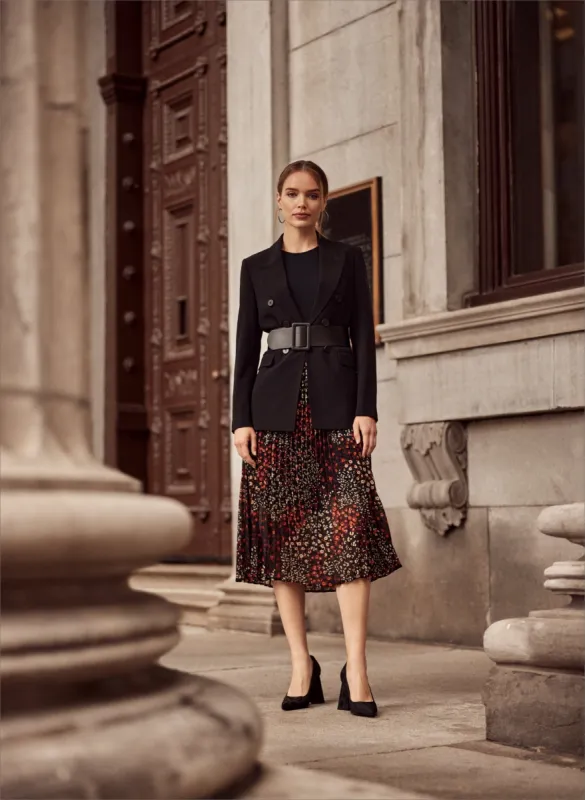 Ribbed Floral Print Dress sold by Melanie Lyne