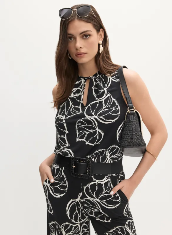Graphic Leaf Print Top sold by Melanie Lyne