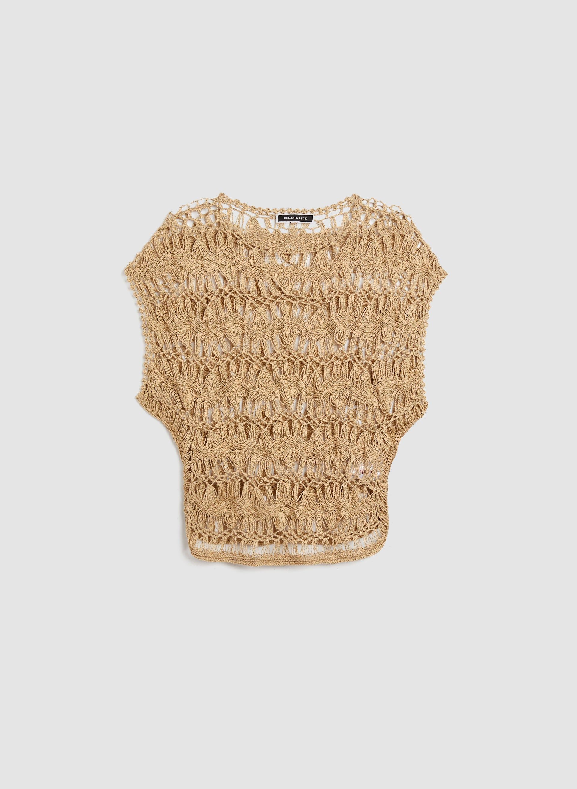 Macramé Crochet Open Weave Sweater sold by Melanie Lyne product image thumbnail 5