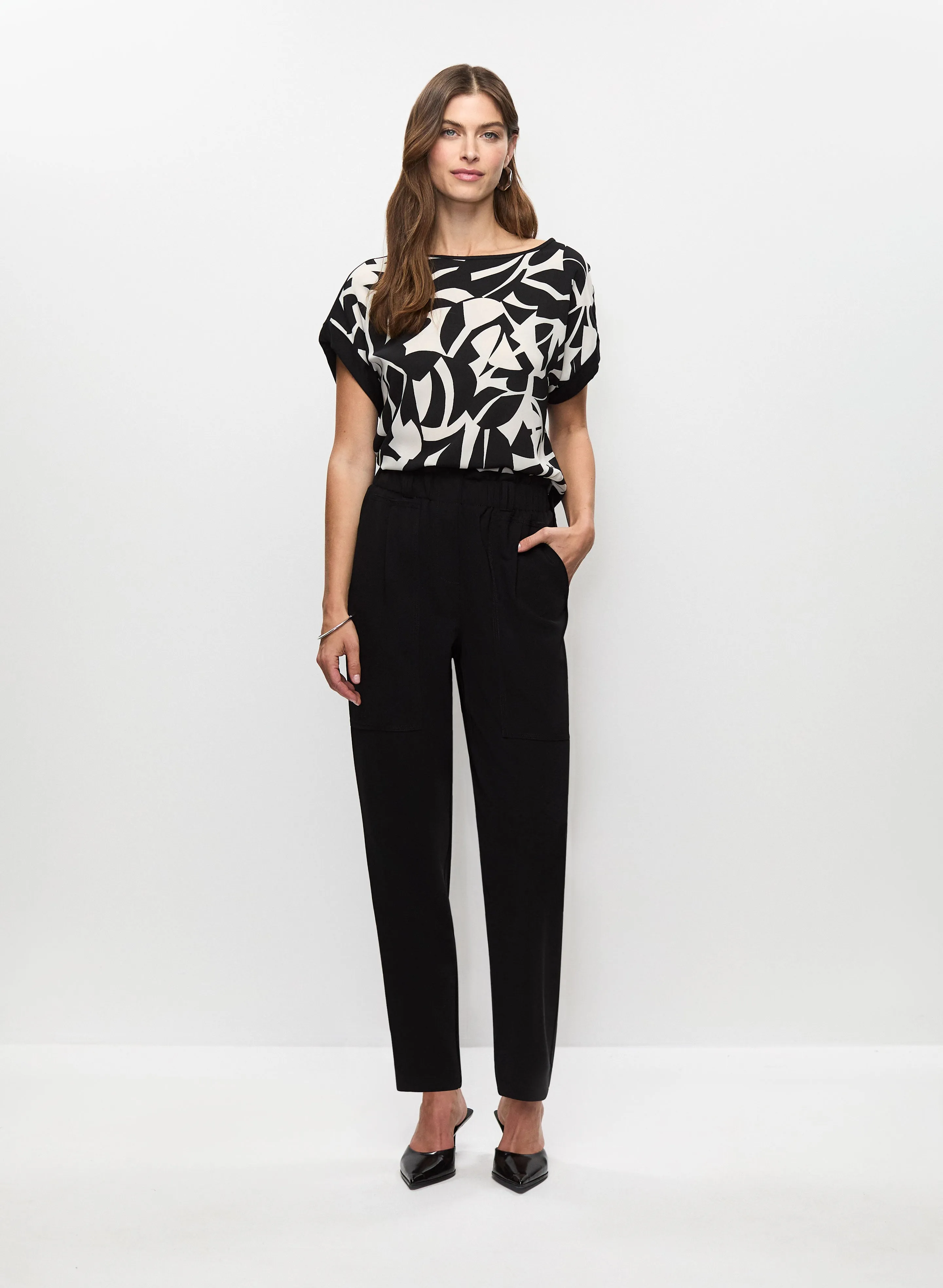 Geometric Print Top & Ruffle Waist Pants sold by Melanie Lyne