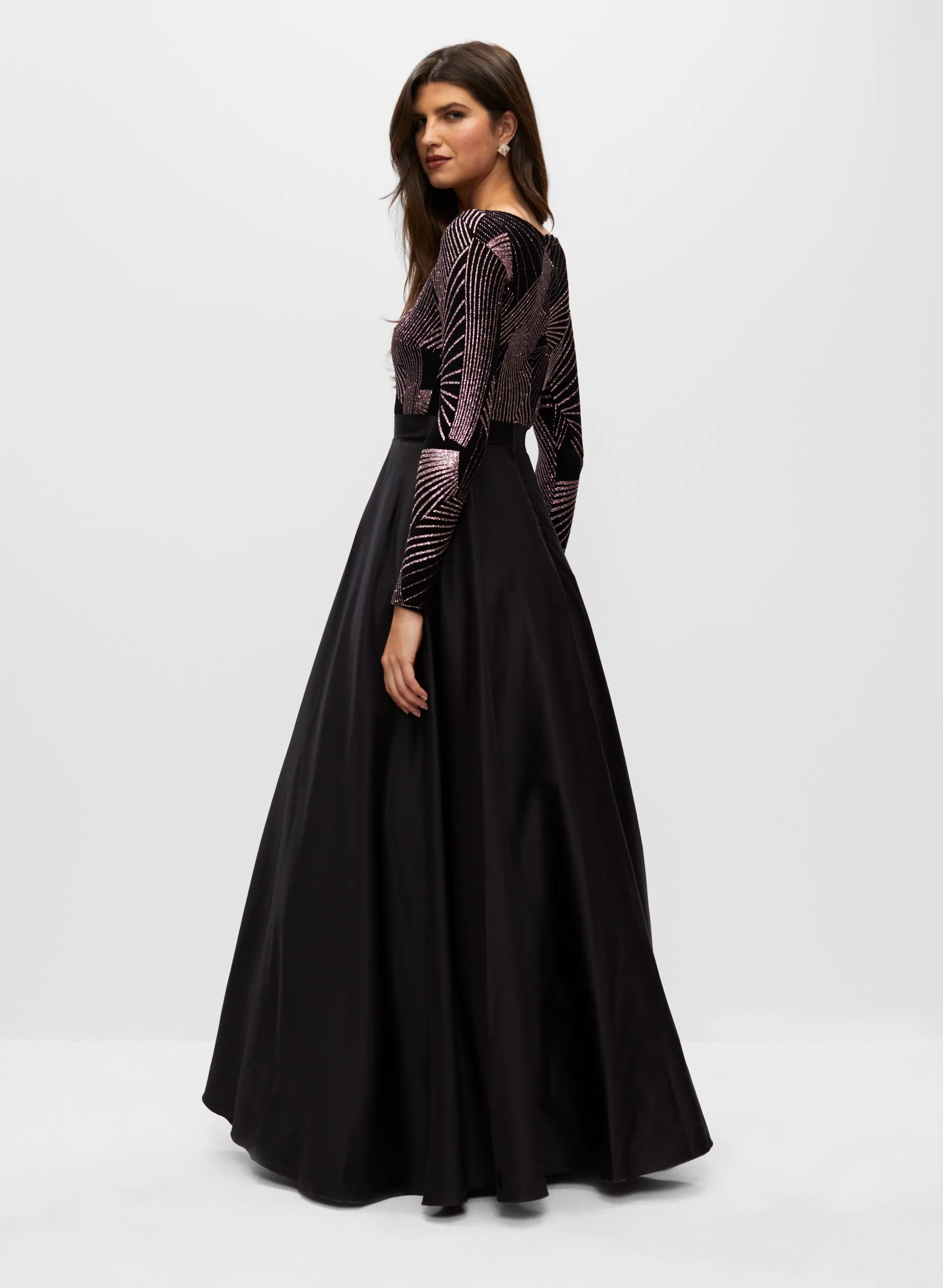 Glitter Satin Ballgown sold by Melanie Lyne product image thumbnail 2