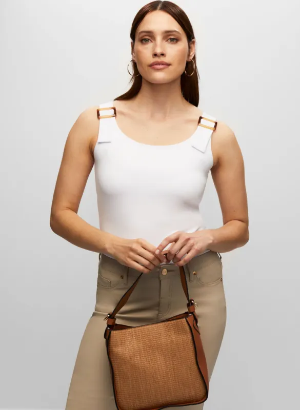 Buckle Strap Sleeveless Top sold by Melanie Lyne