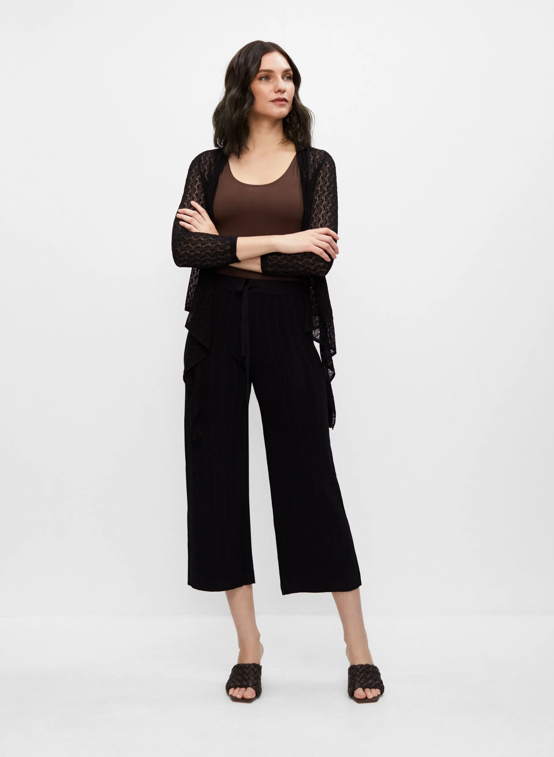 Joseph Ribkoff - Pull-On Wide Leg Capris sold by Melanie Lyne product image thumbnail 3