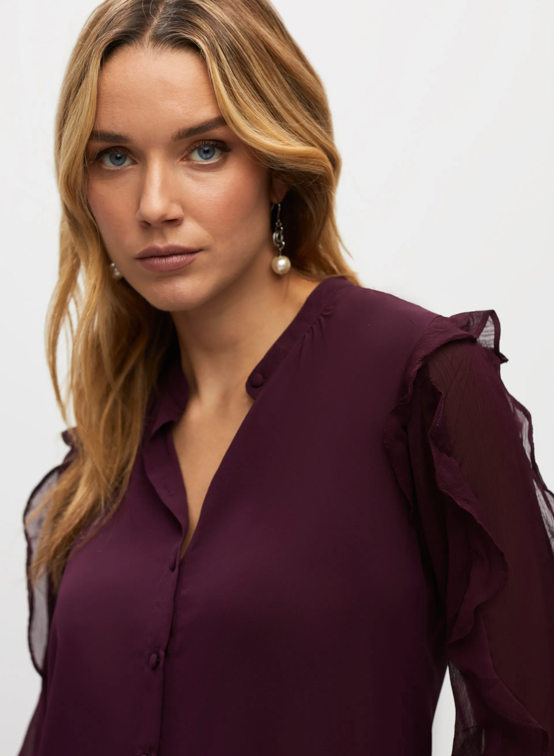 Ruffle Sleeve Blouse sold by Melanie Lyne product image thumbnail 2