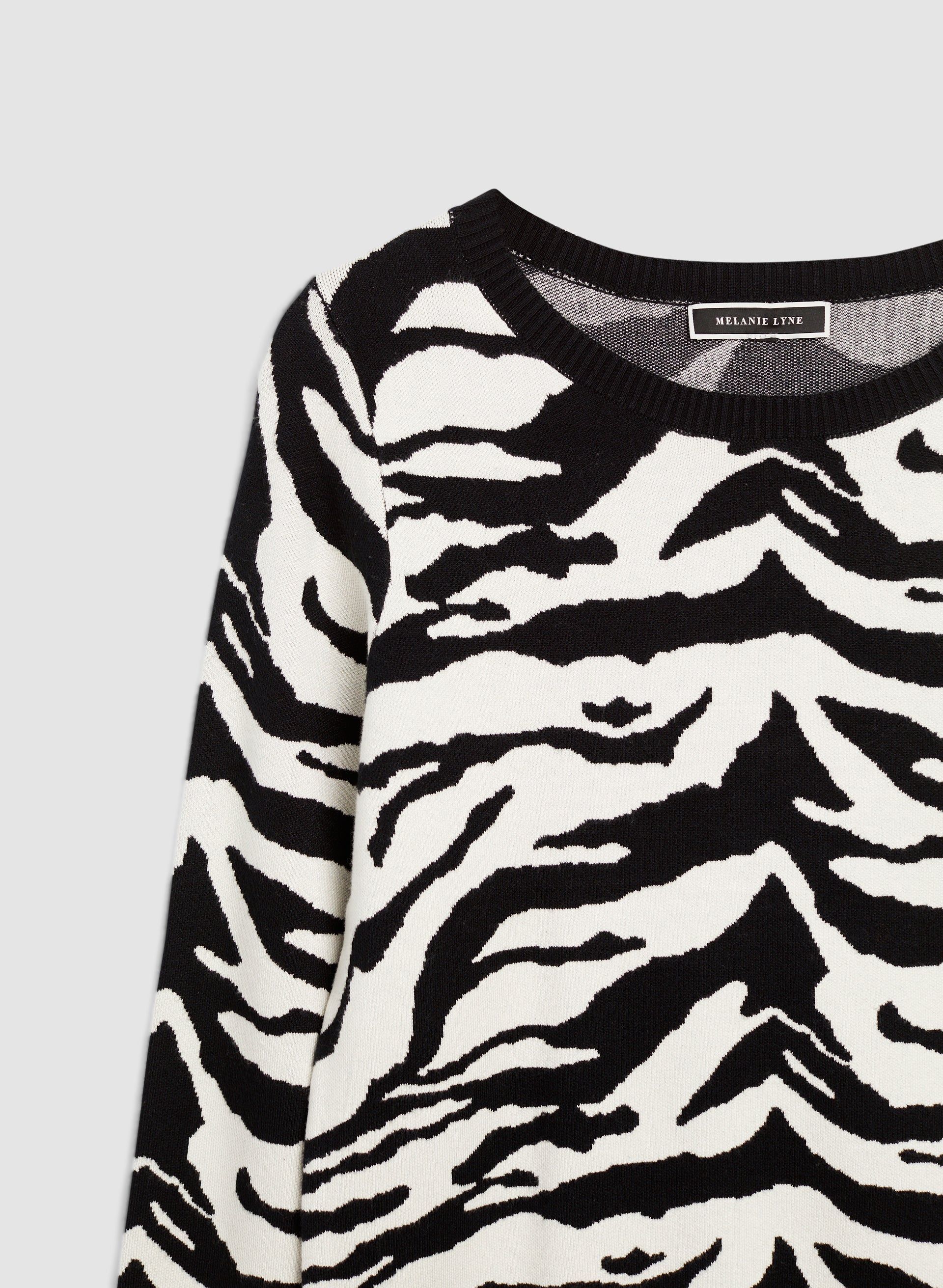 Zebra Print Sweater sold by Melanie Lyne product image thumbnail 5
