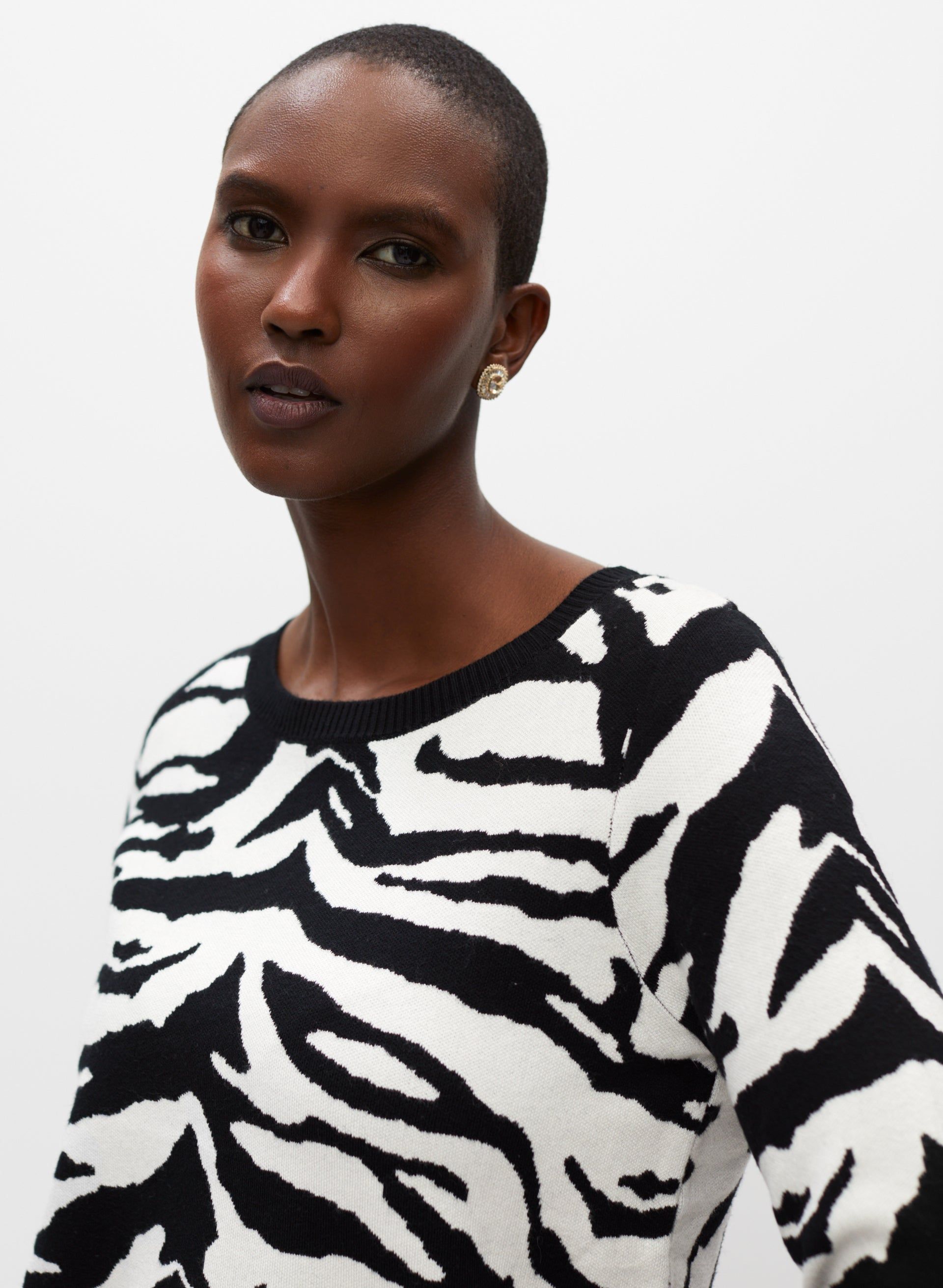 Zebra Print Sweater sold by Melanie Lyne product image thumbnail 2