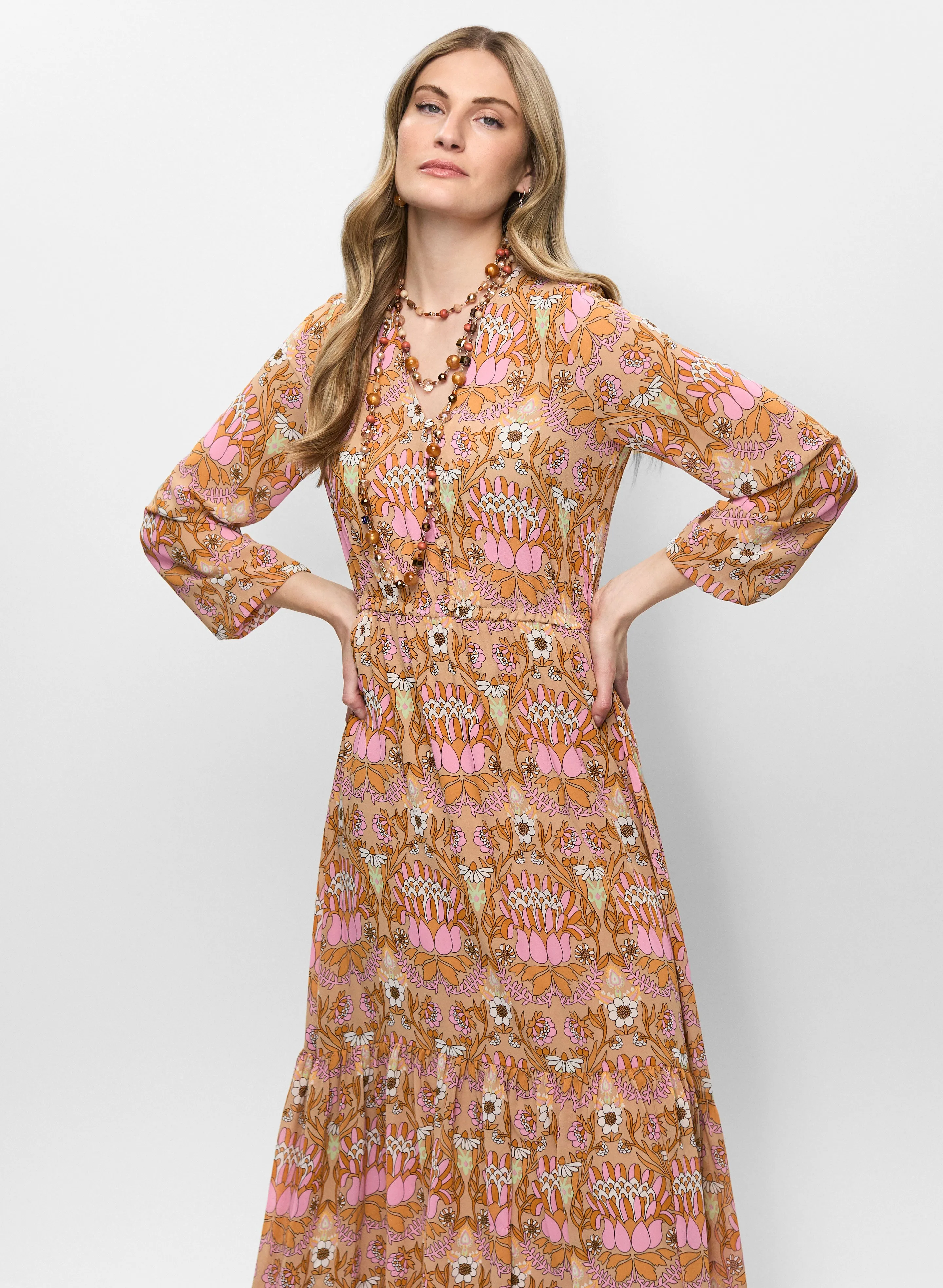 Floral Print Maxi Dress sold by Melanie Lyne product image thumbnail 3
