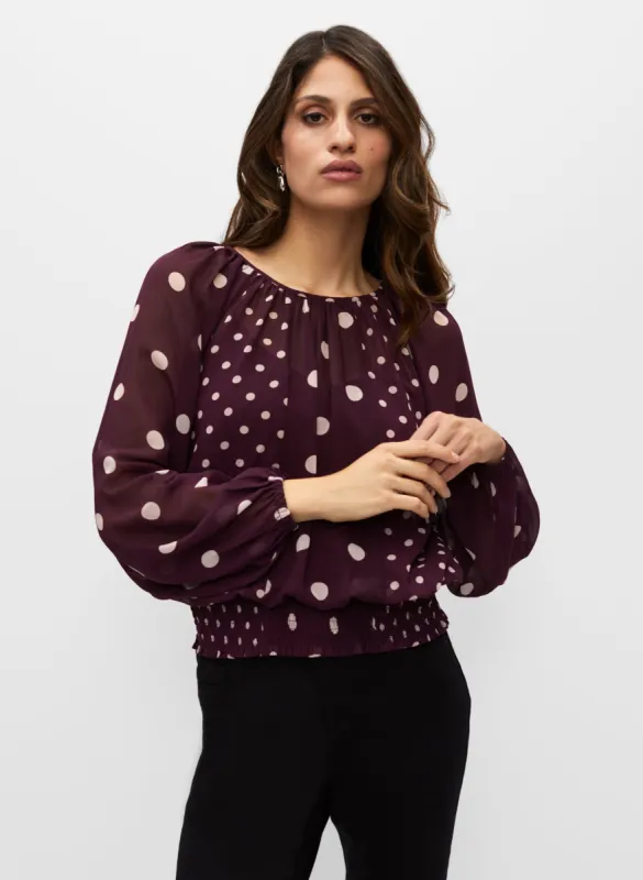 Polka Dot Chiffon Blouse sold by Melanie Lyne