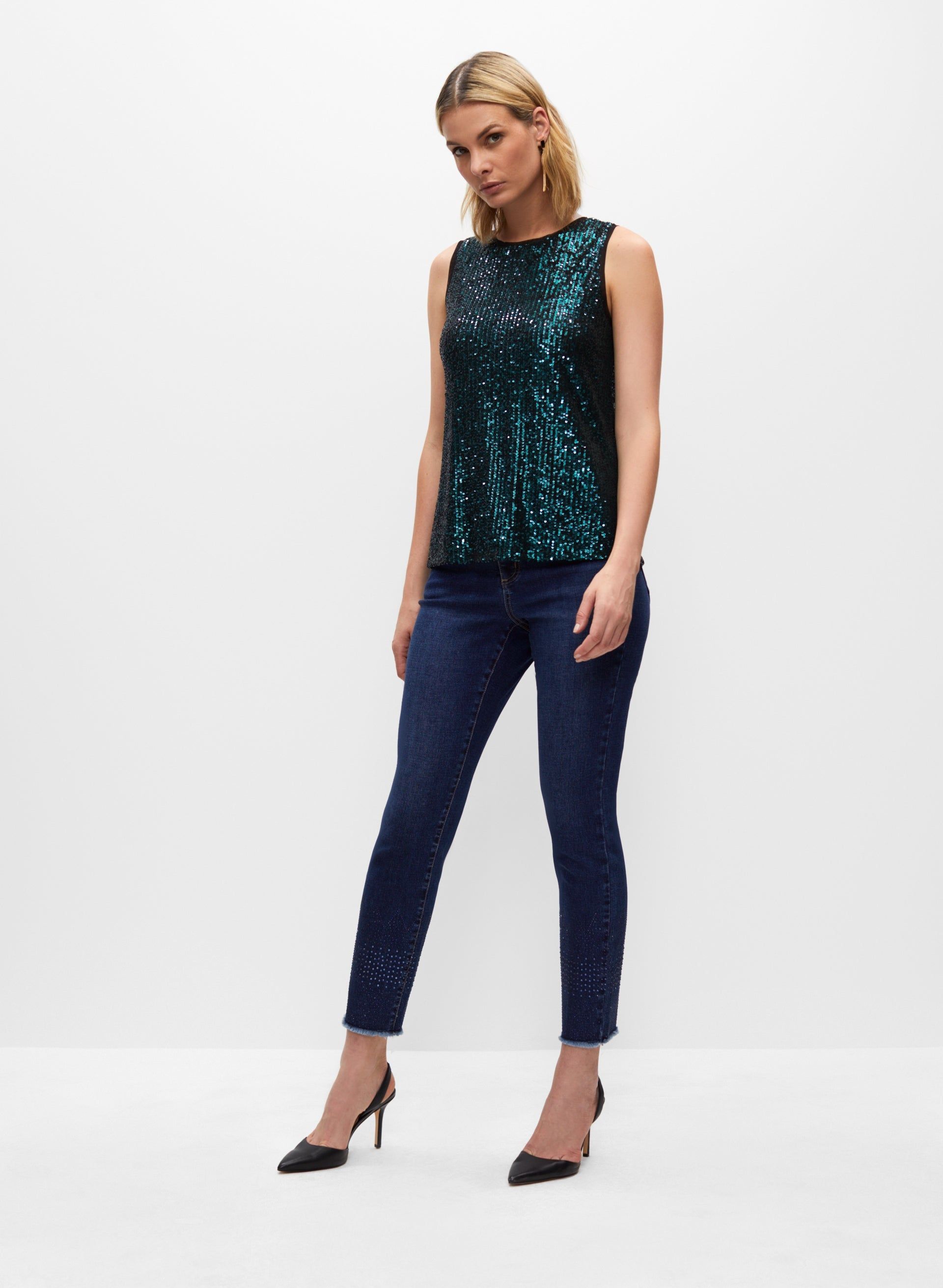 Sleeveless Sequin Top sold by Melanie Lyne