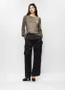Metallic Sweater & Satin Cargo Pants sold by Melanie Lyne