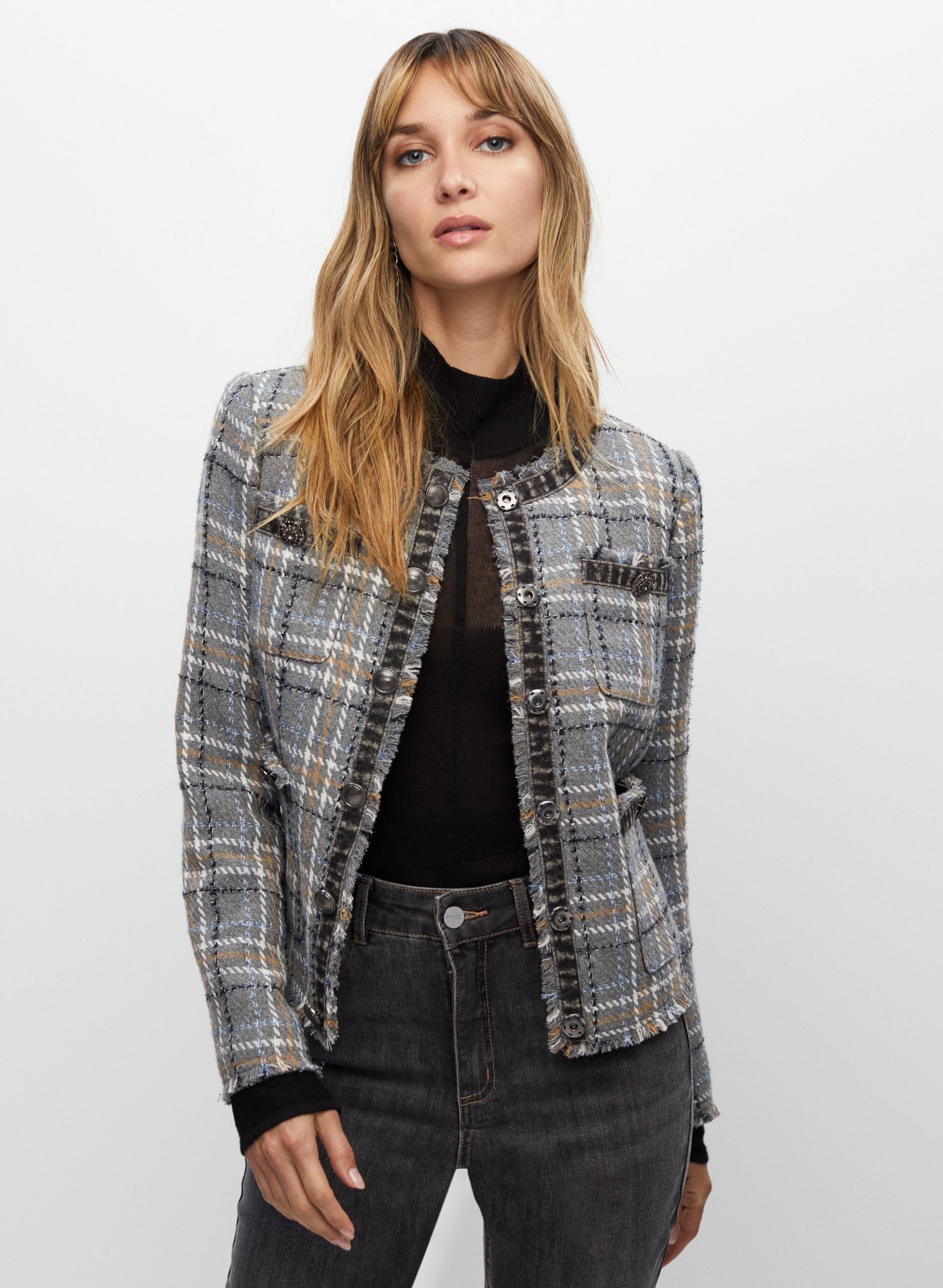 Textured Plaid Jacket sold by Melanie Lyne