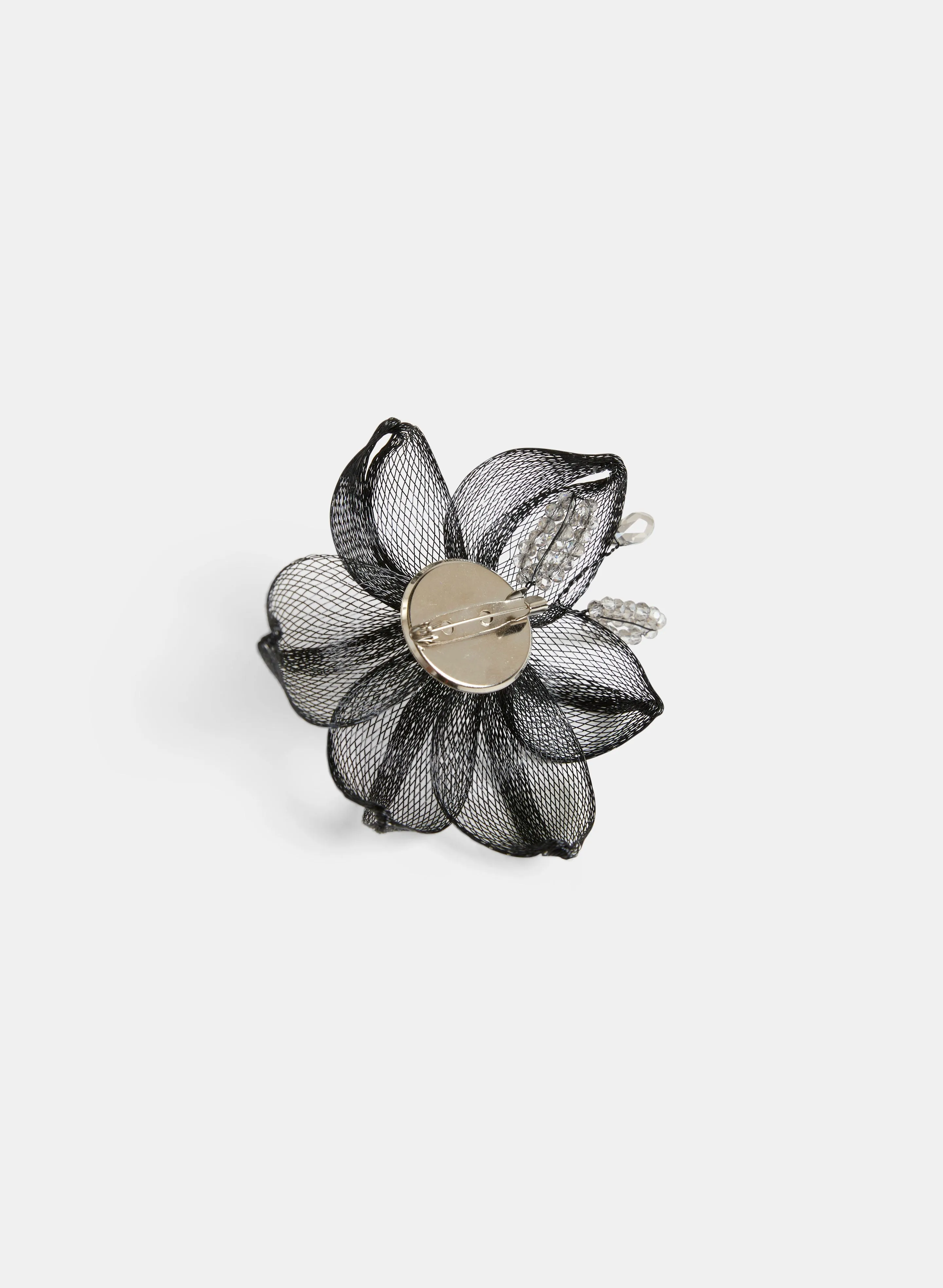 Beaded Mesh Floral Brooch sold by Melanie Lyne product image thumbnail 2