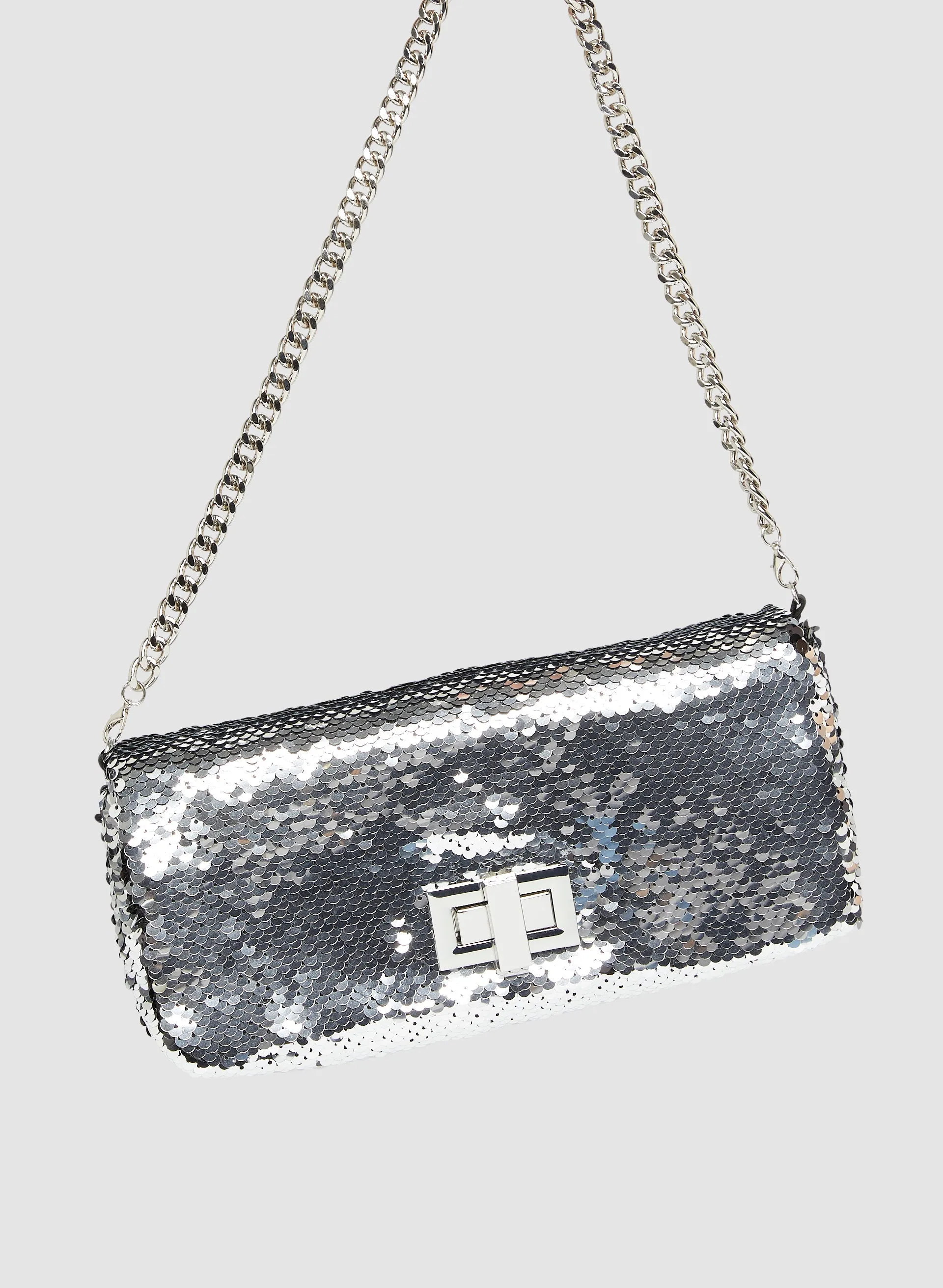 Sequin & Metallic Gold Clutch sold by Melanie Lyne product image thumbnail 4