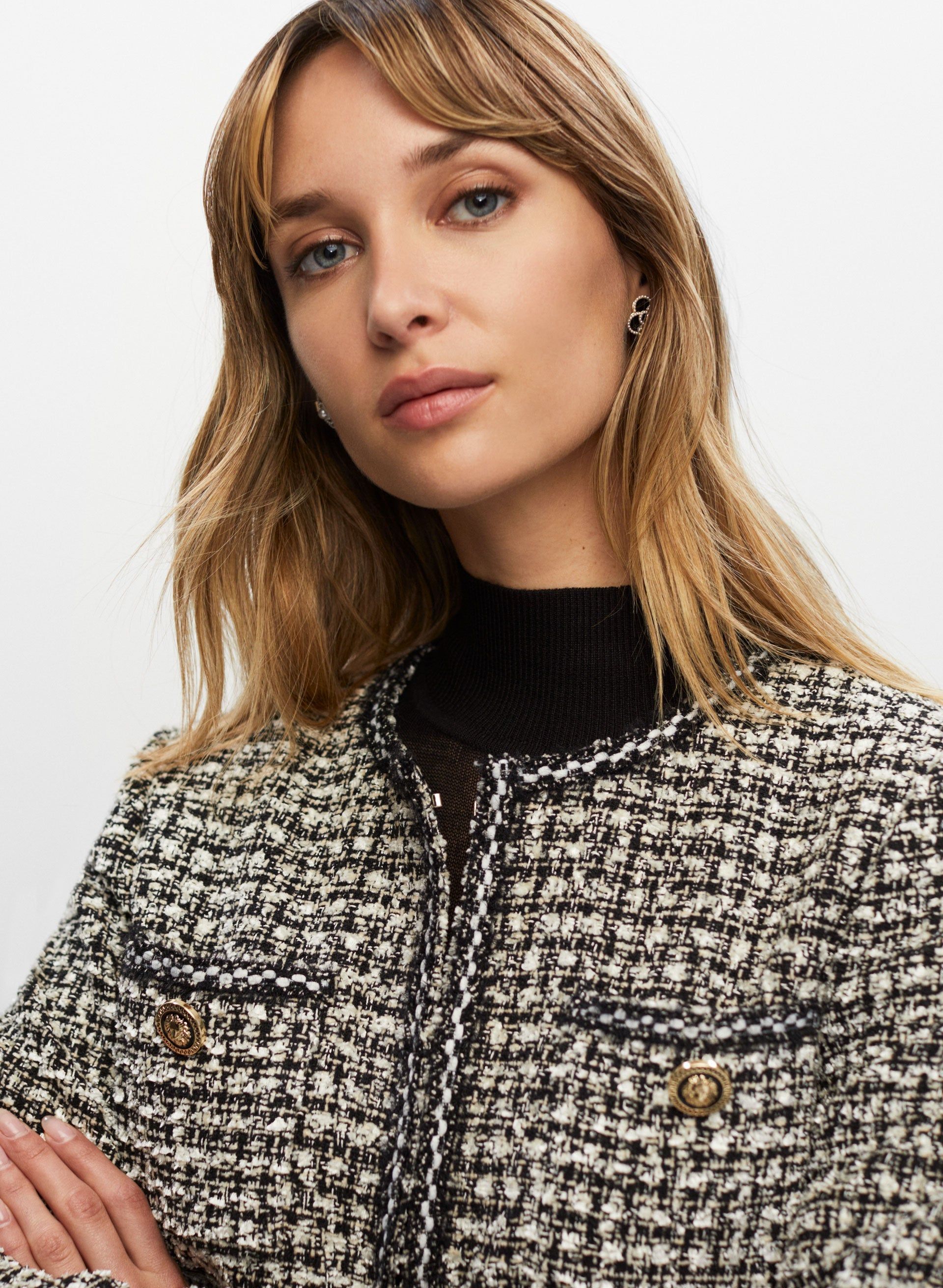 Houndstooth Motif Jacket sold by Melanie Lyne product image thumbnail 3