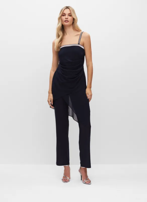 Chiffon Overlay Jumpsuit sold by Melanie Lyne