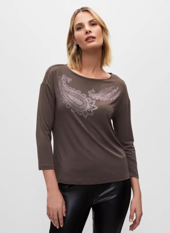 Paisley-Studded Tee sold by Melanie Lyne