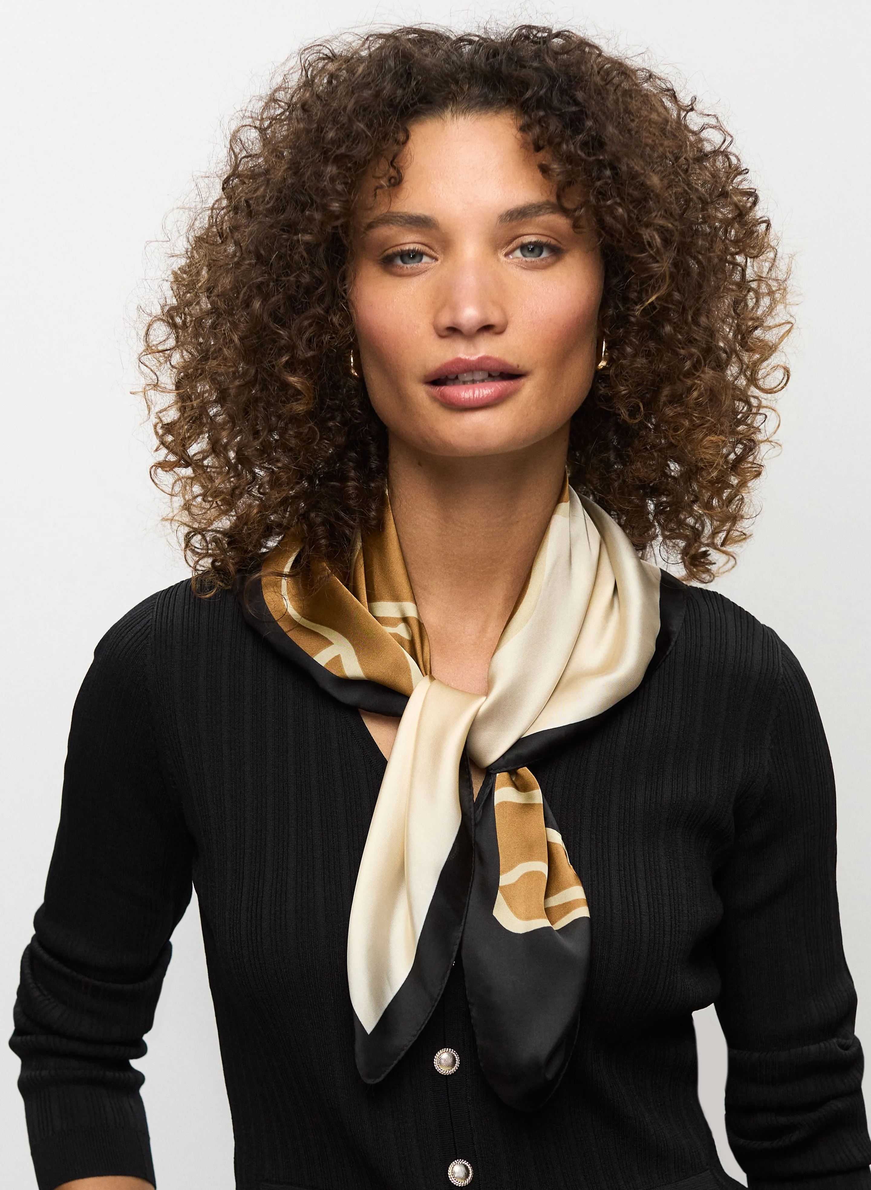 Floral Print Square Scarf sold by Melanie Lyne product image thumbnail 3