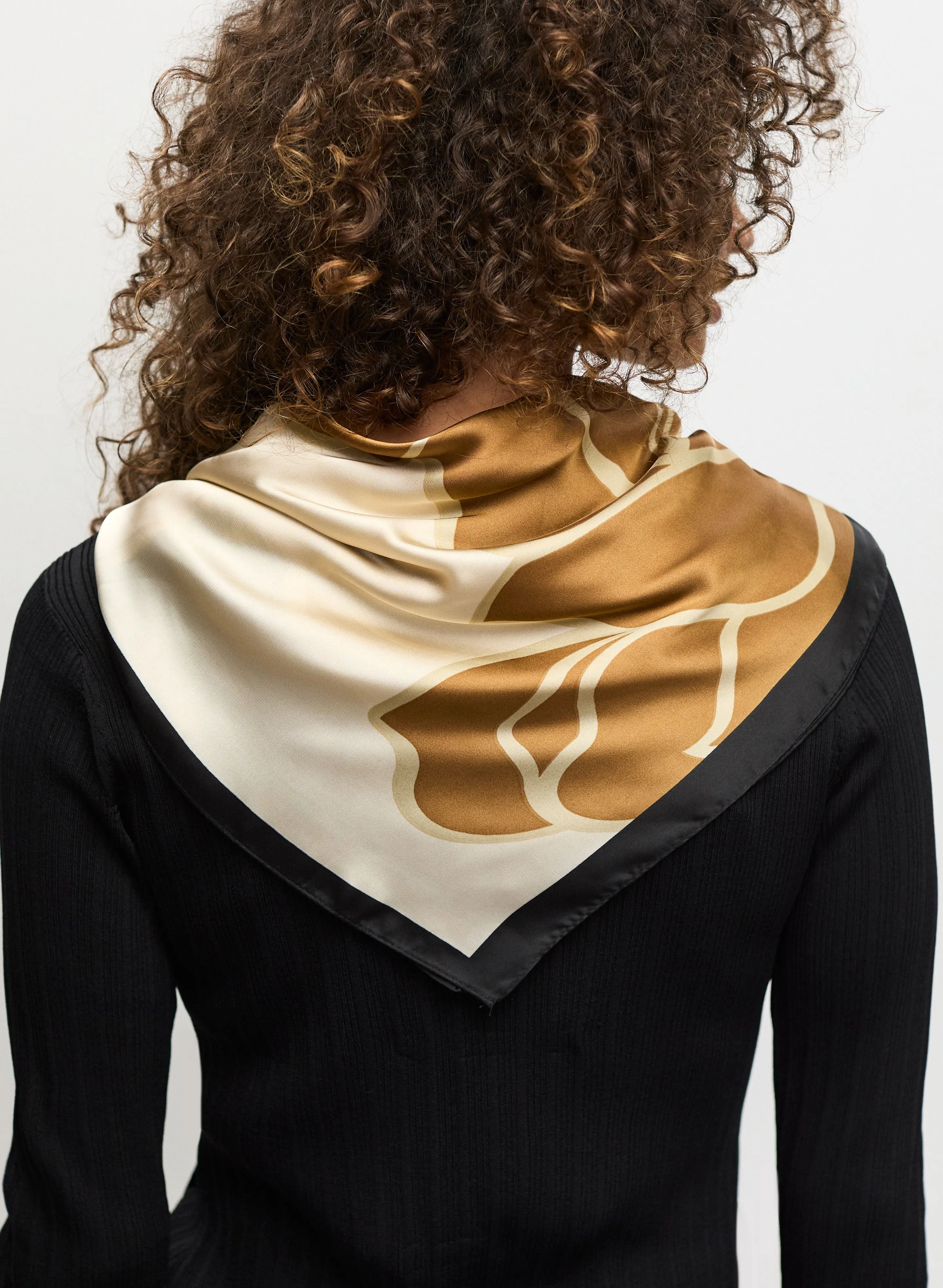 Floral Print Square Scarf sold by Melanie Lyne product image thumbnail 4