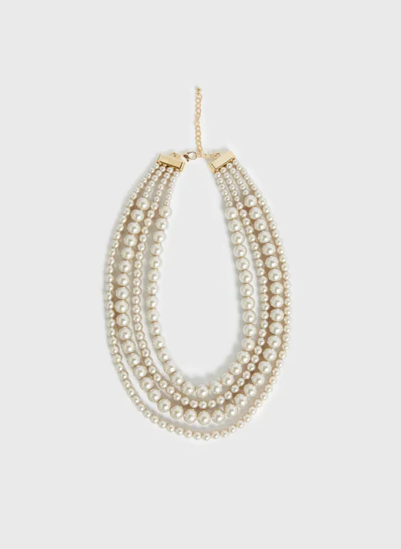 Multiple Row Pearl Necklace sold by Melanie Lyne