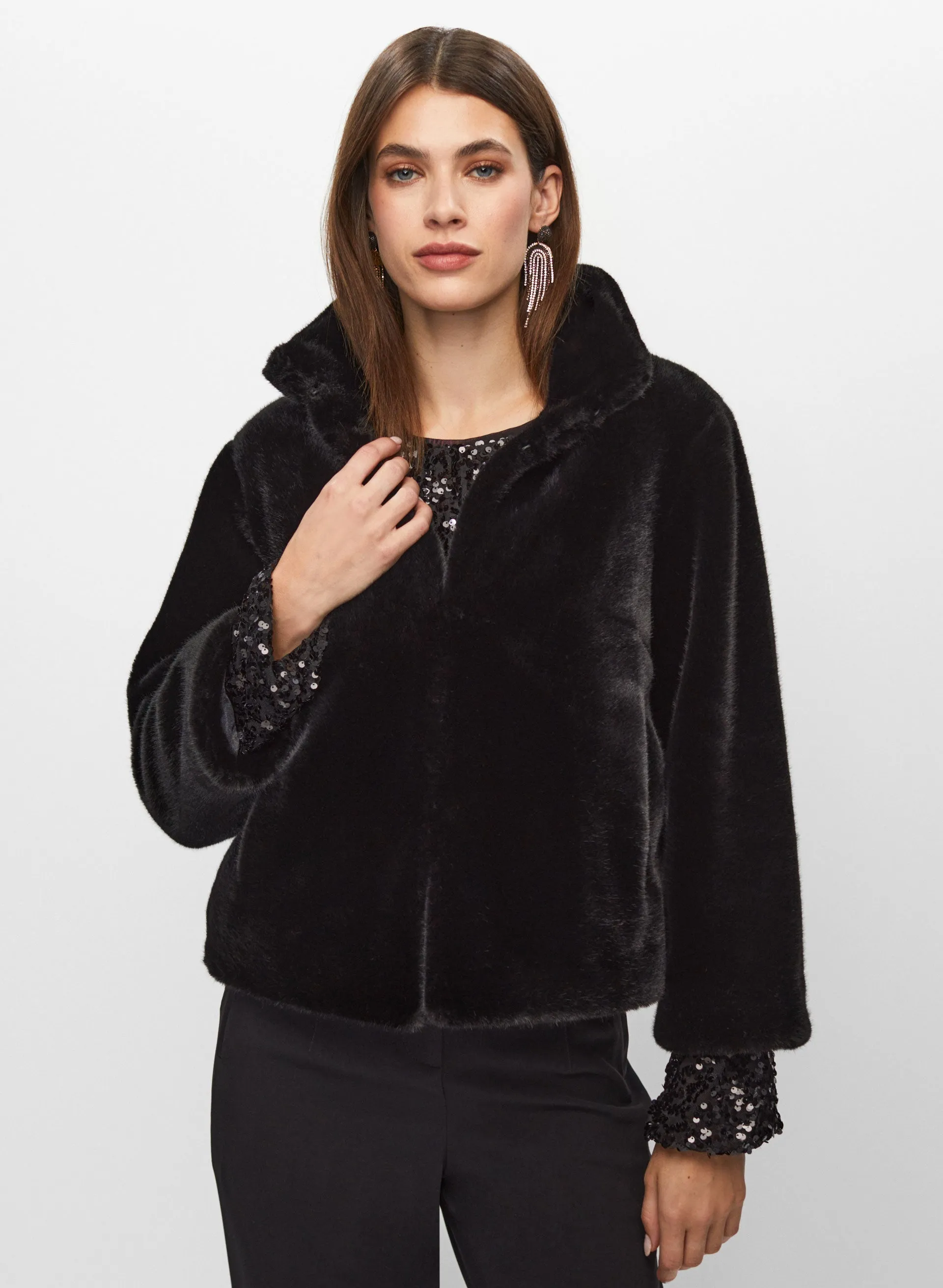 Short Faux Fur Coat sold by Melanie Lyne