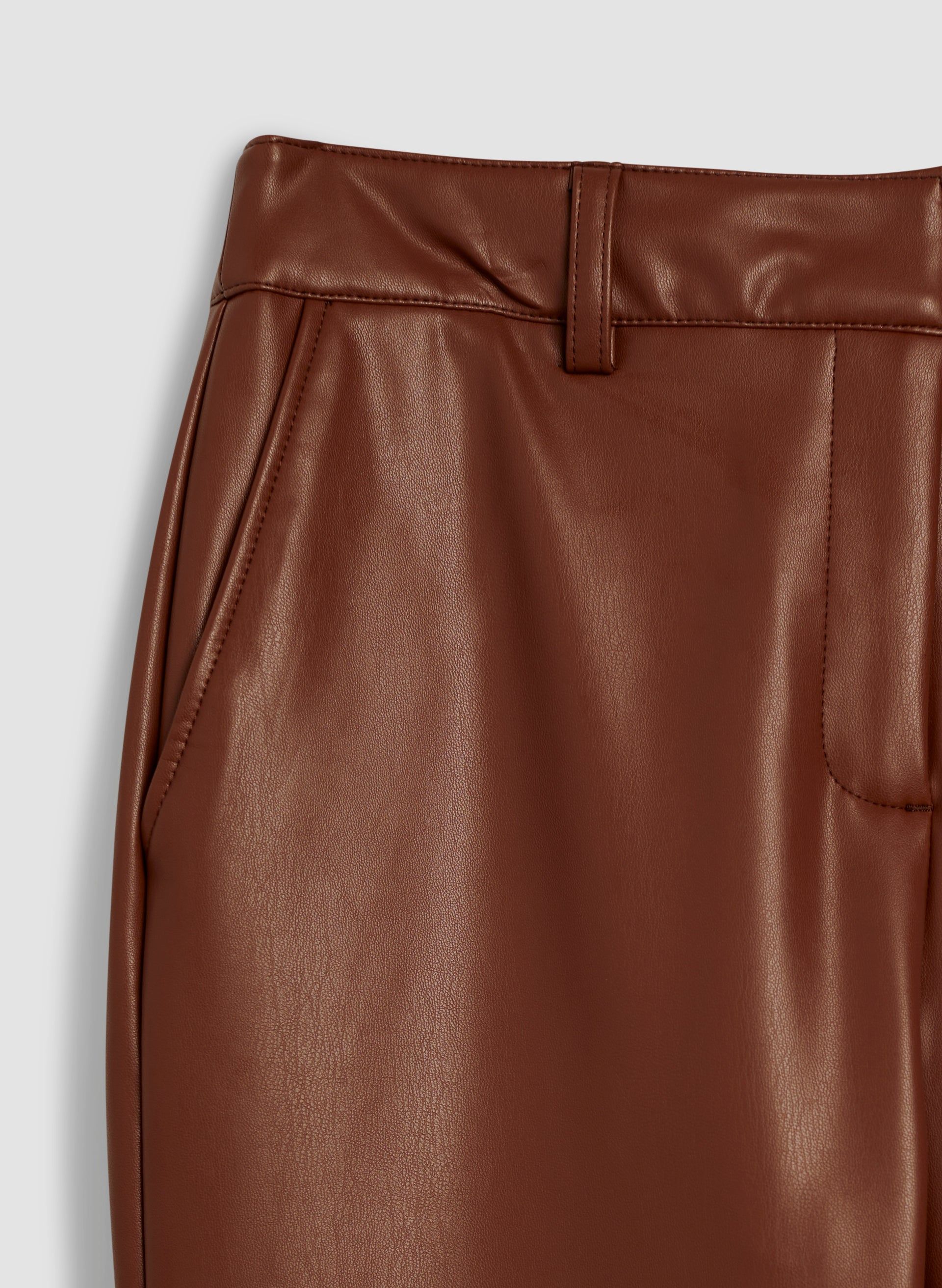 Vegan Leather Straight Leg Pants sold by Melanie Lyne product image thumbnail 5