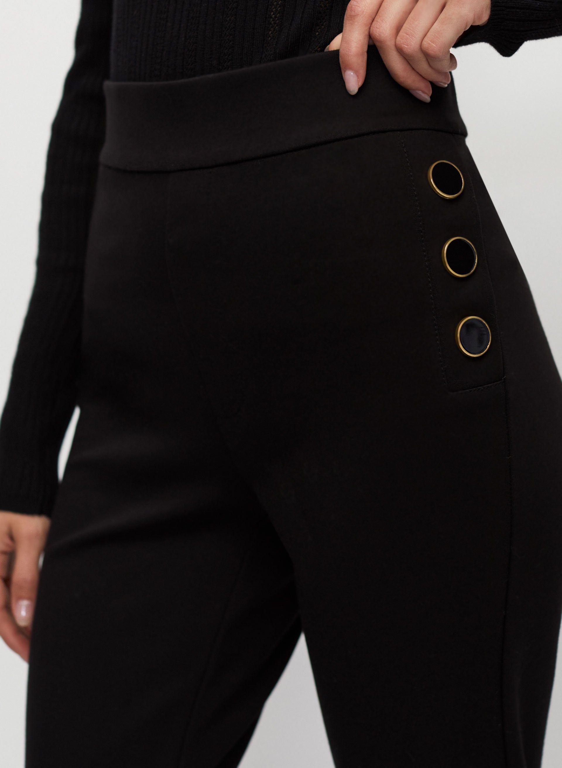 Pull-On Button Detail Pants sold by Melanie Lyne product image thumbnail 4