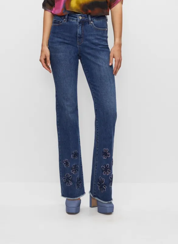 Embroidery Detail Flare Leg Jeans sold by Melanie Lyne