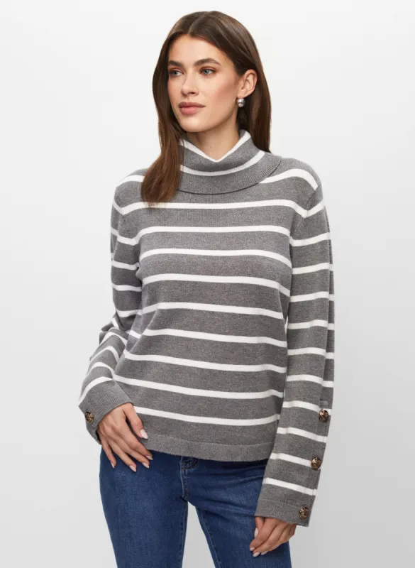 Striped Turtleneck Sweater sold by Melanie Lyne