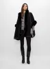Faux Fur Trim Hooded Poncho sold by Melanie Lyne
