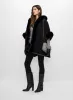 Faux Fur Trim Hooded Poncho sold by Melanie Lyne