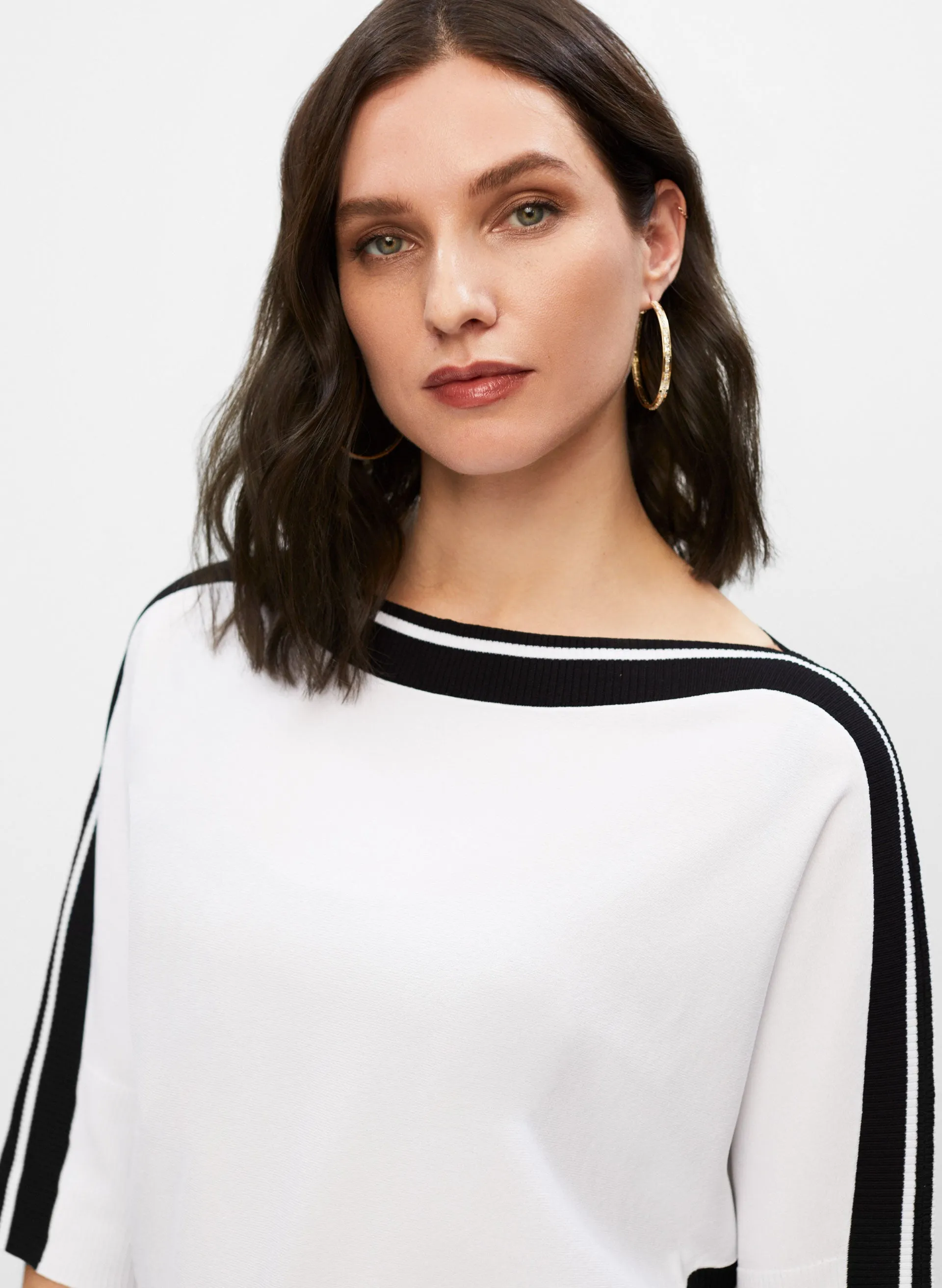 Joseph Ribkoff - Stripe Trim Sweater sold by Melanie Lyne product image thumbnail 5