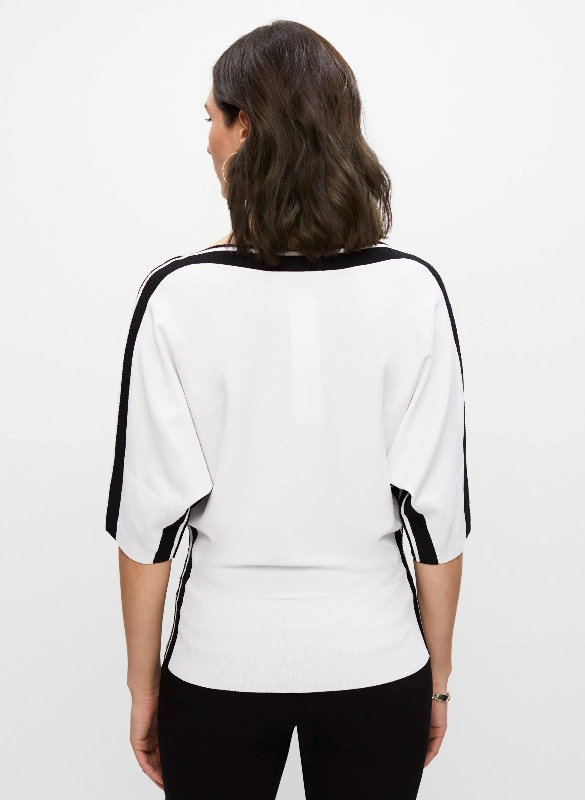 Joseph Ribkoff - Stripe Trim Sweater sold by Melanie Lyne product image thumbnail 4