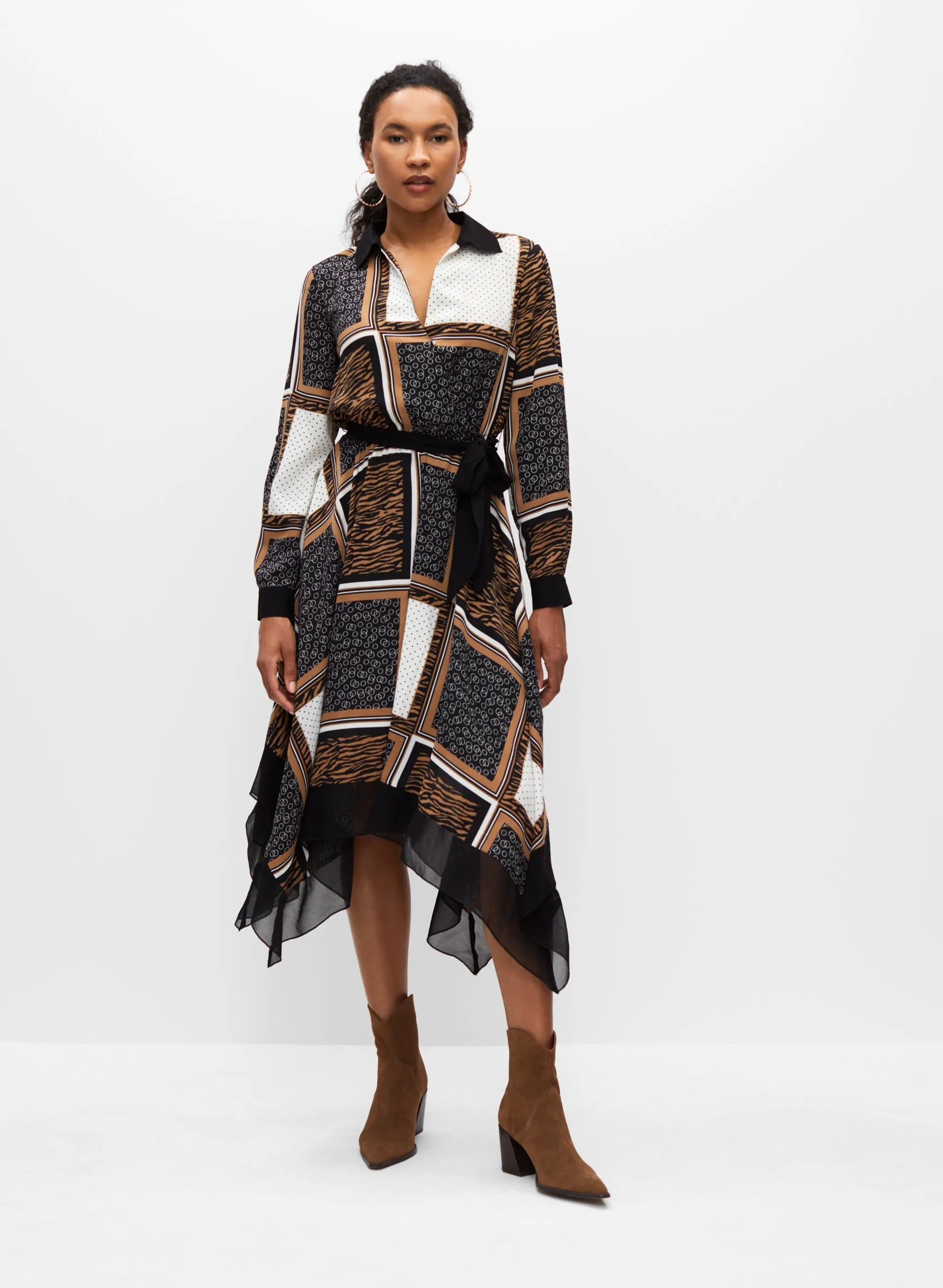 Asymmetrical Faux Wrap Dress sold by Melanie Lyne