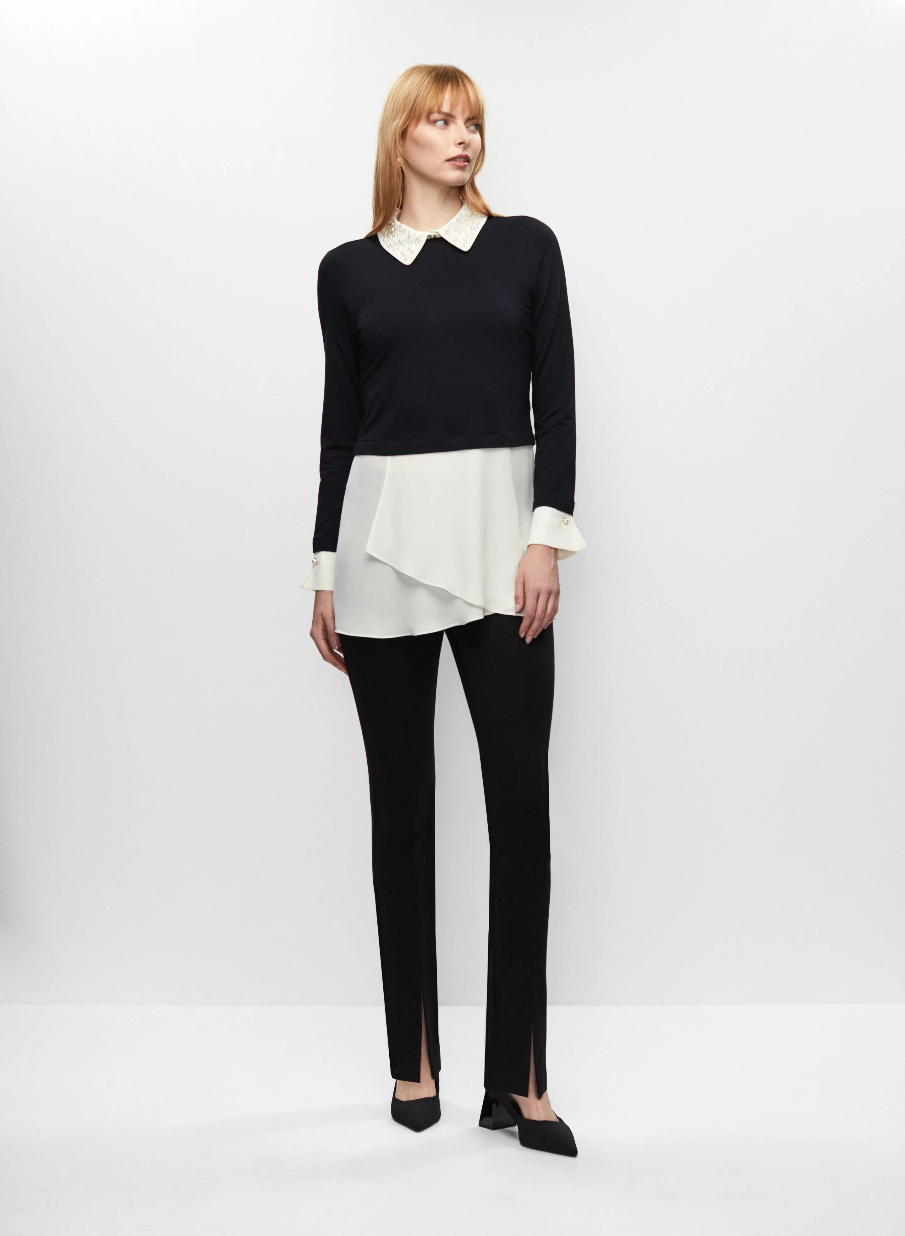 Fooler Top & Slit Hem Pants sold by Melanie Lyne