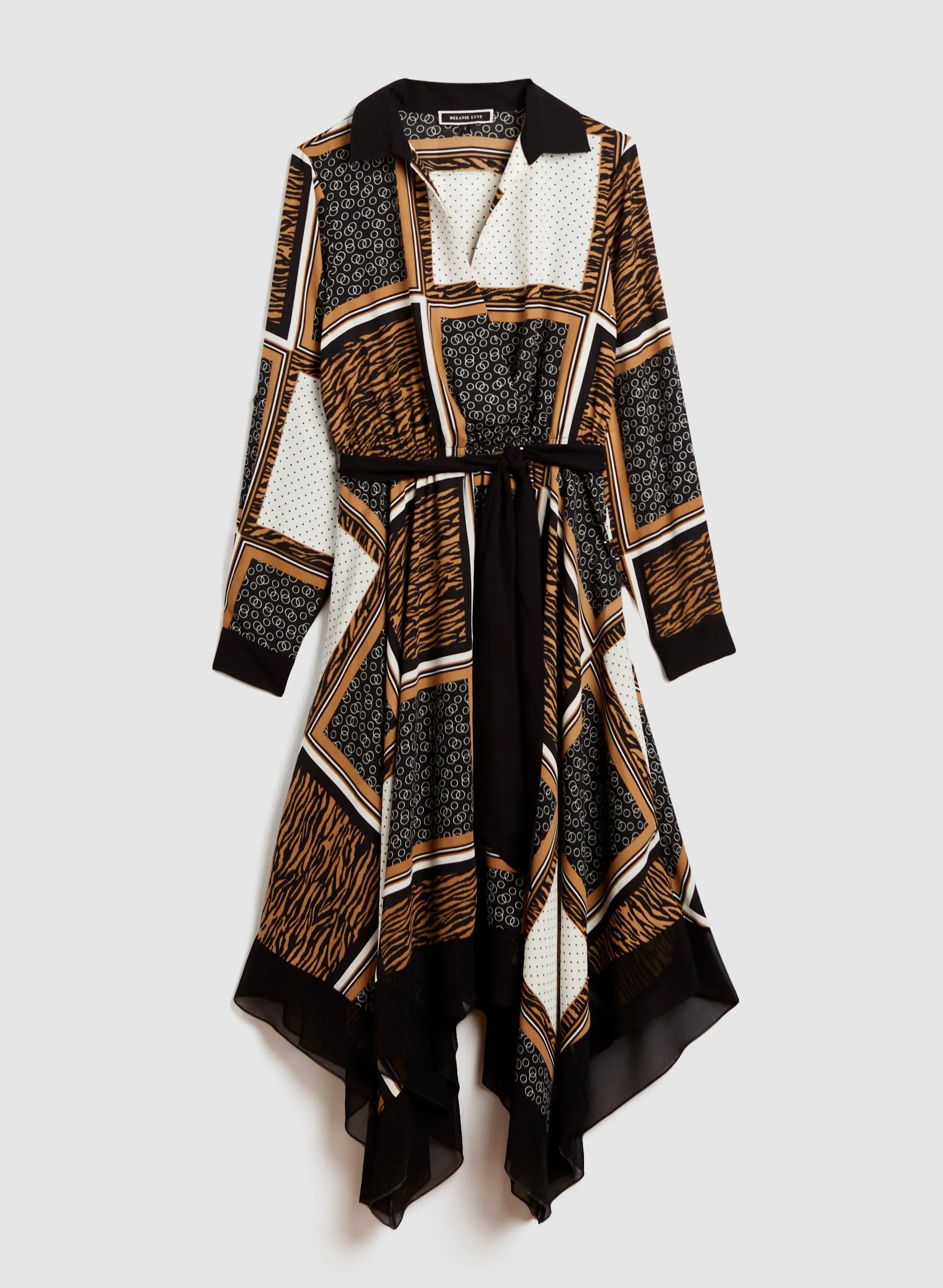 Asymmetrical Faux Wrap Dress sold by Melanie Lyne product image thumbnail 3