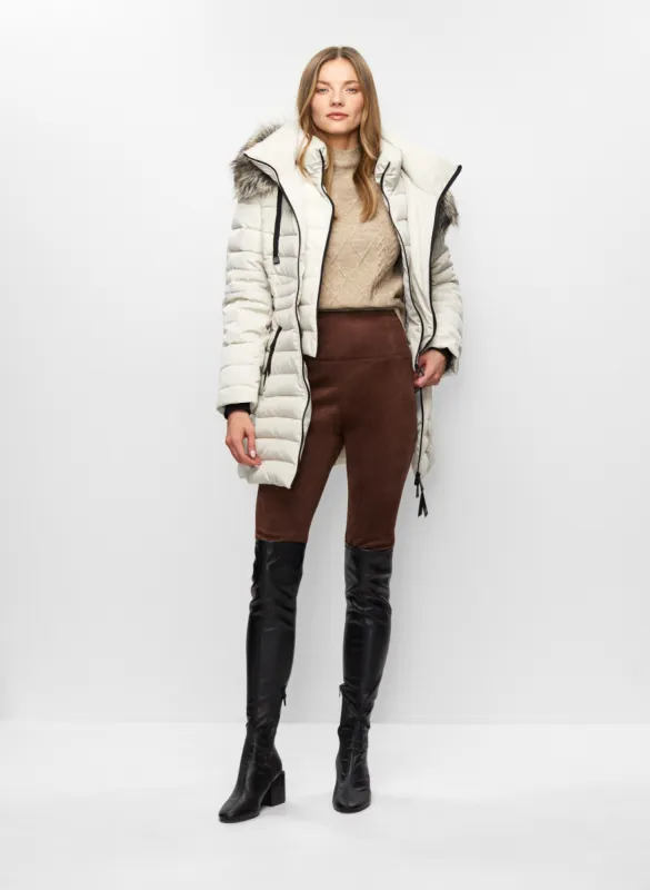 Quilted Coat & Faux Suede Pull-Ons sold by Melanie Lyne