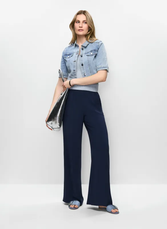 Cropped Jean Jacket & Wide Leg Pants sold by Melanie Lyne