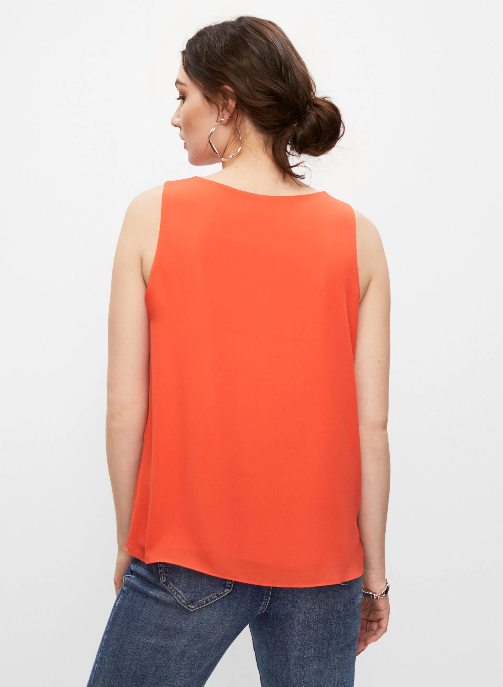 Sleeveless V-Neck Blouse sold by Melanie Lyne product image thumbnail 4