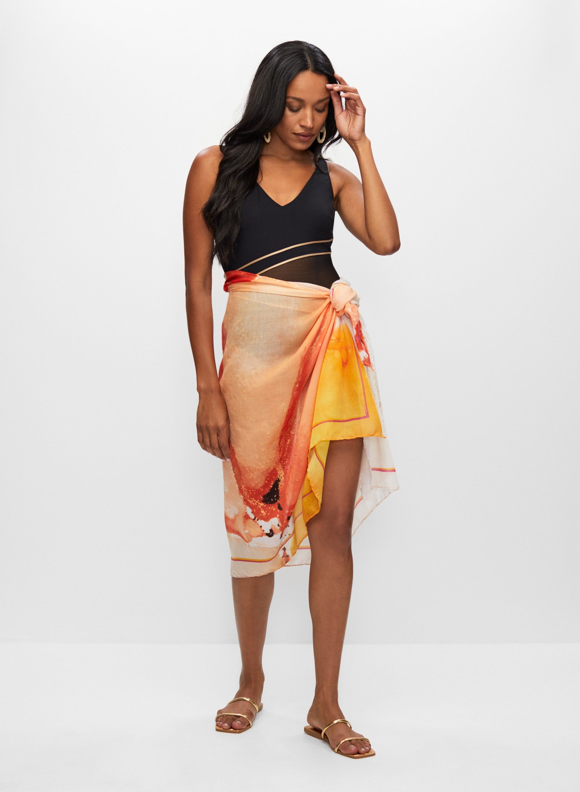 Three Tone Scarf sold by Melanie Lyne product image thumbnail 3