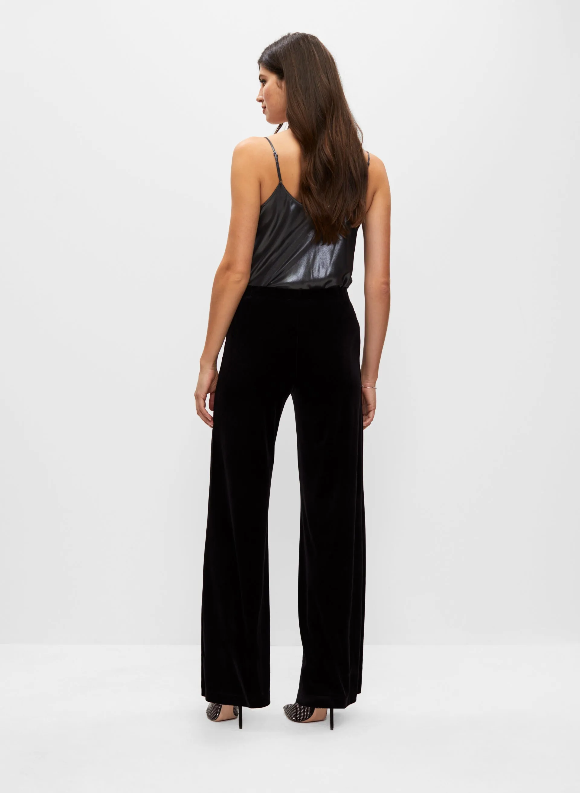 Velour Wide Leg Pull-On Pants sold by Melanie Lyne product image thumbnail 2