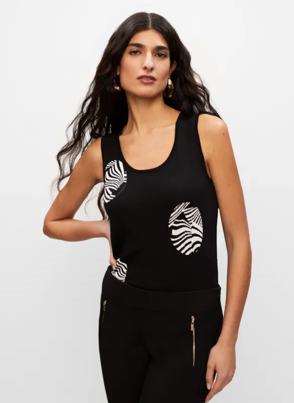 Joseph Ribkoff - Zebra Detail Cami sold by Melanie Lyne