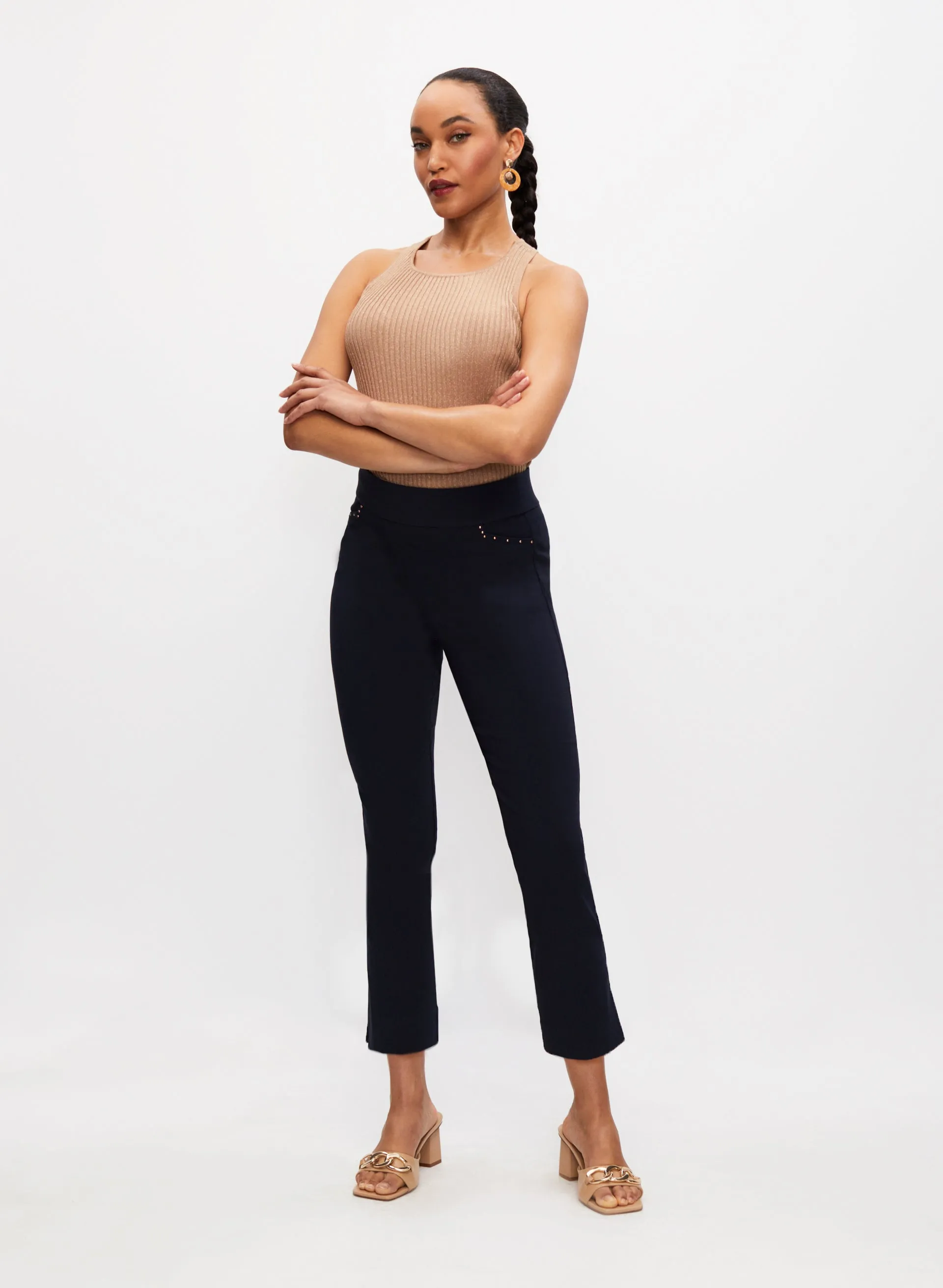 Pull-On Slim Leg Capris sold by Melanie Lyne product image thumbnail 2